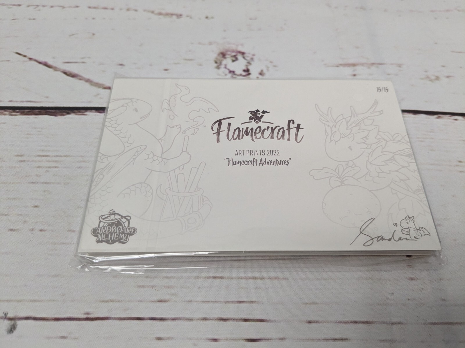 Flamecraft Board Game Exclusive Promo Post Cards Set of 15 Deluxe Version