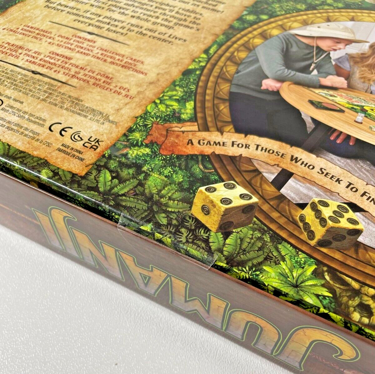Jumanji The Game Real Wooden Box Edition of the Classic Adventure Board Game NEW