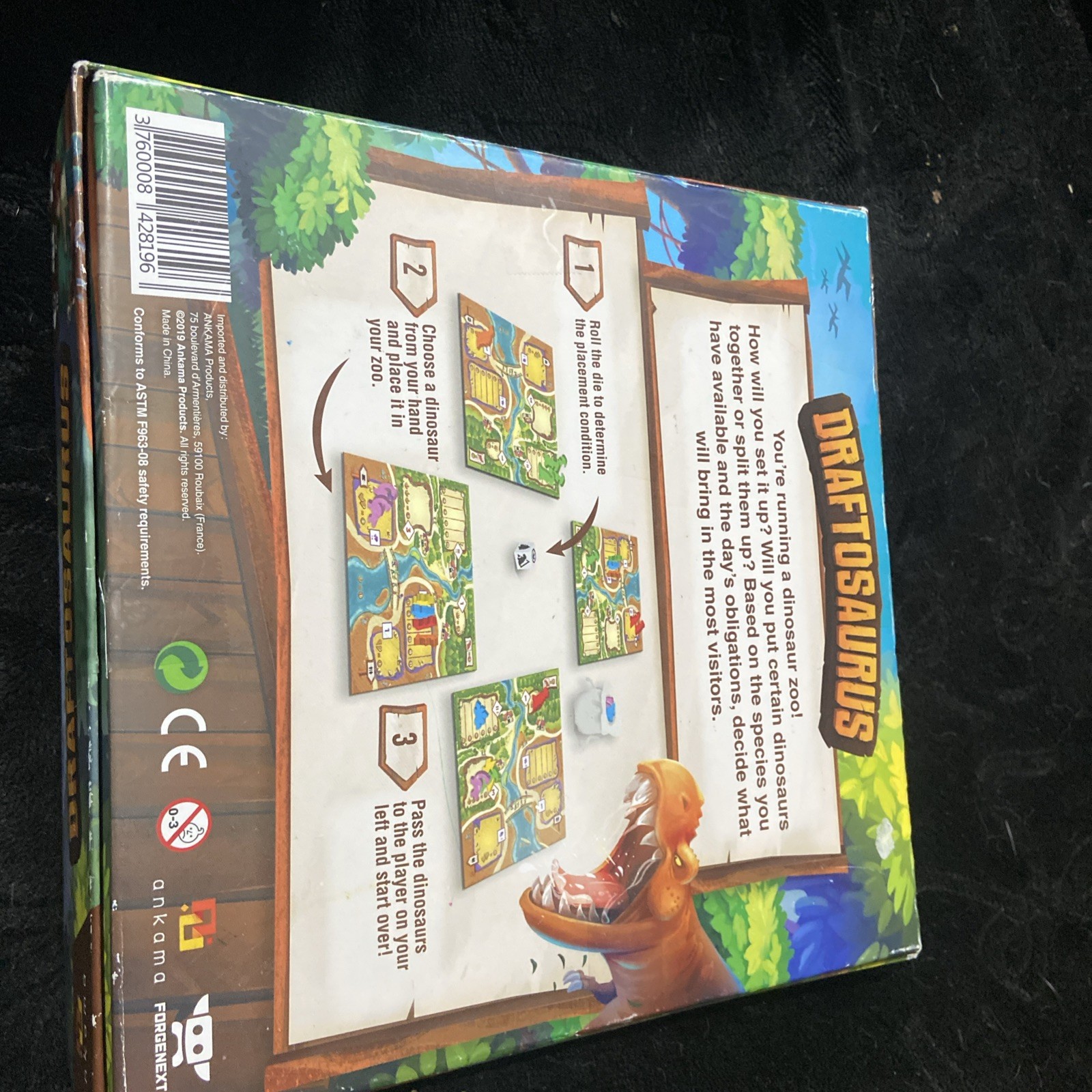Draftosaurus Board Game by Ankama German Version- Just Box!