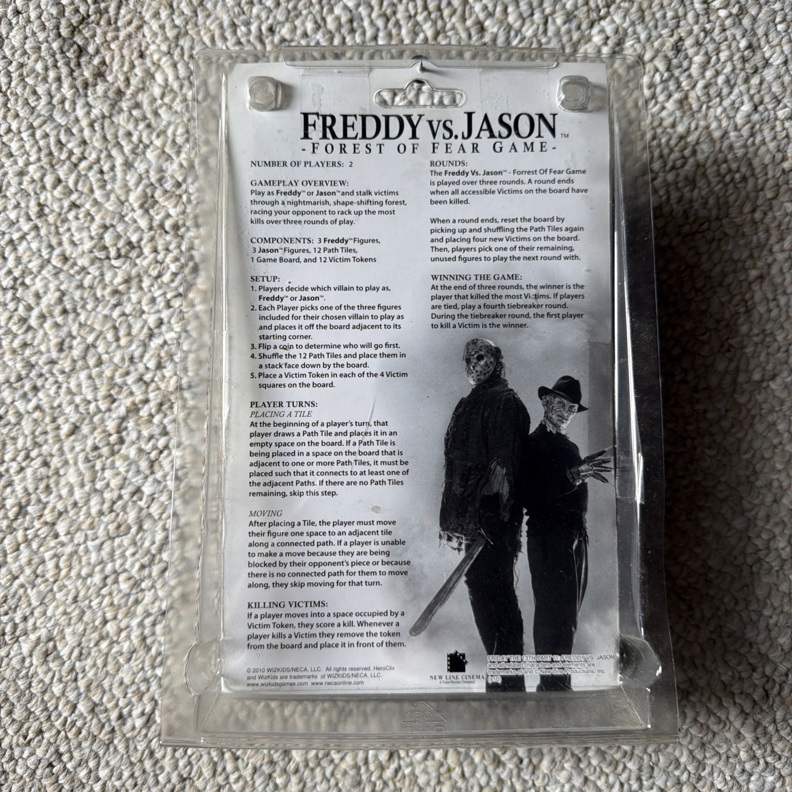 Wizkids Games Freddy Vs Jason Forest of Fear Collector’s Edition Game Sealed