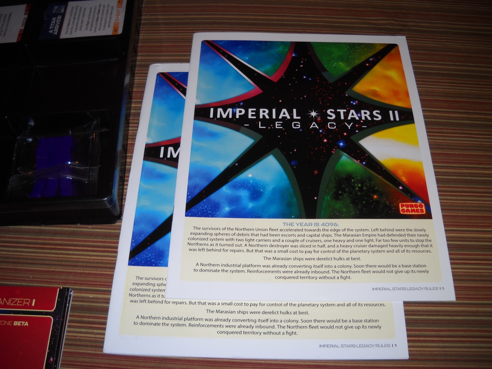 Pungo Games Imperial Stars II: LEGACY NEVER PLAYED Unpunched Sealed Decks