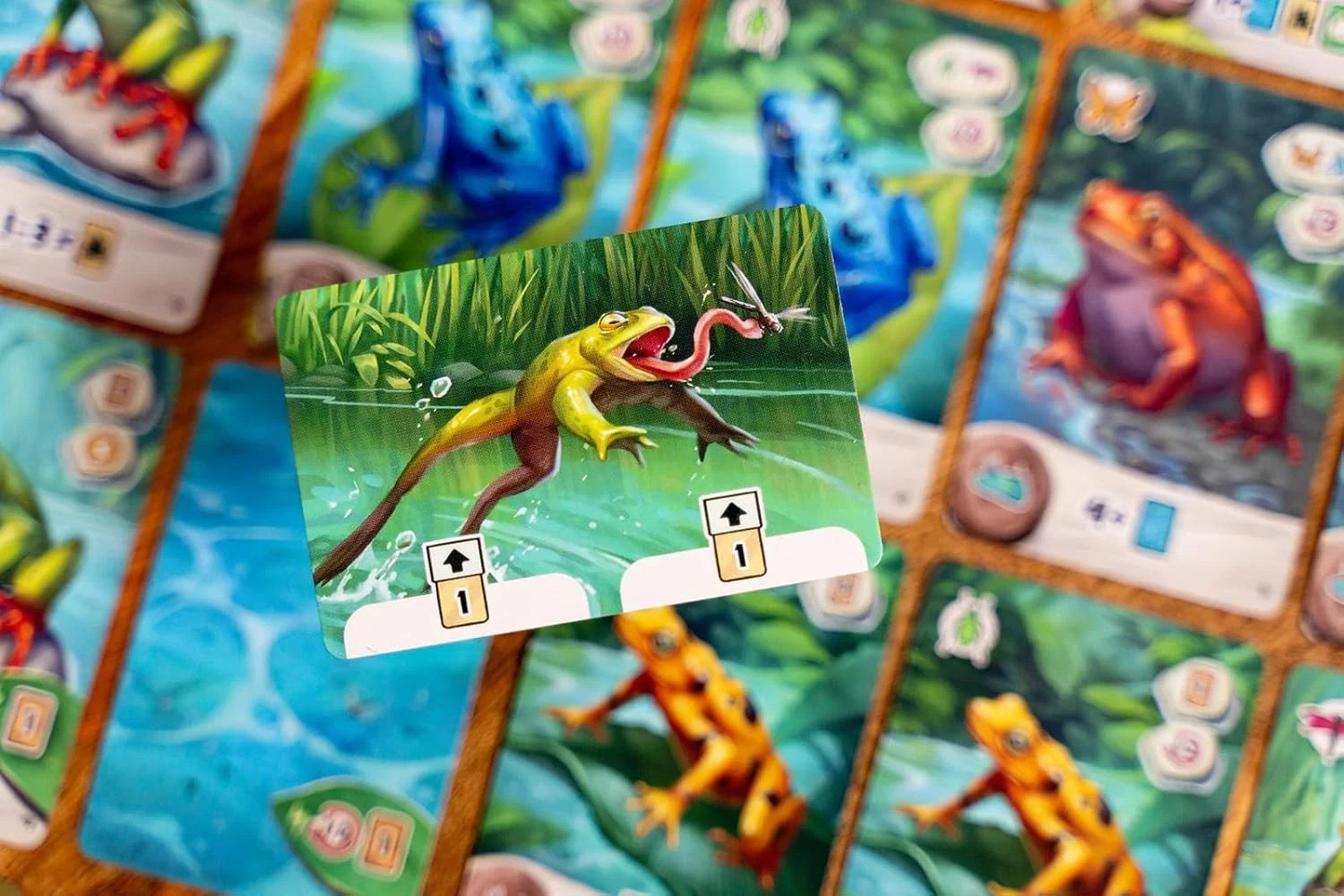 Pondscape Board Game with Wooden Frog Promo by Capstone Games NEW in Shrink