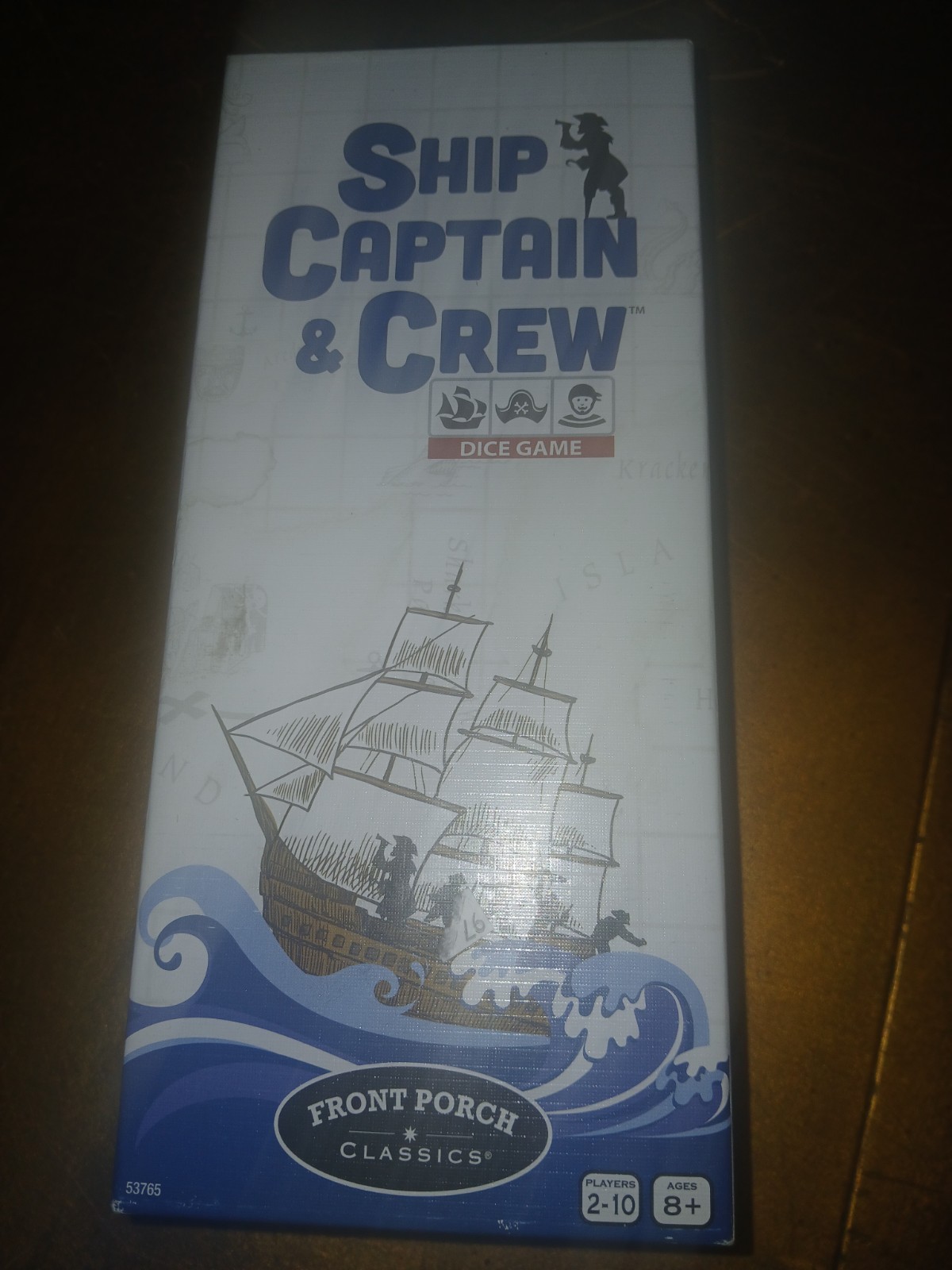 Ship Captain & Crew Dice Game, Ages 8+, NEW, by Front Porch Classics