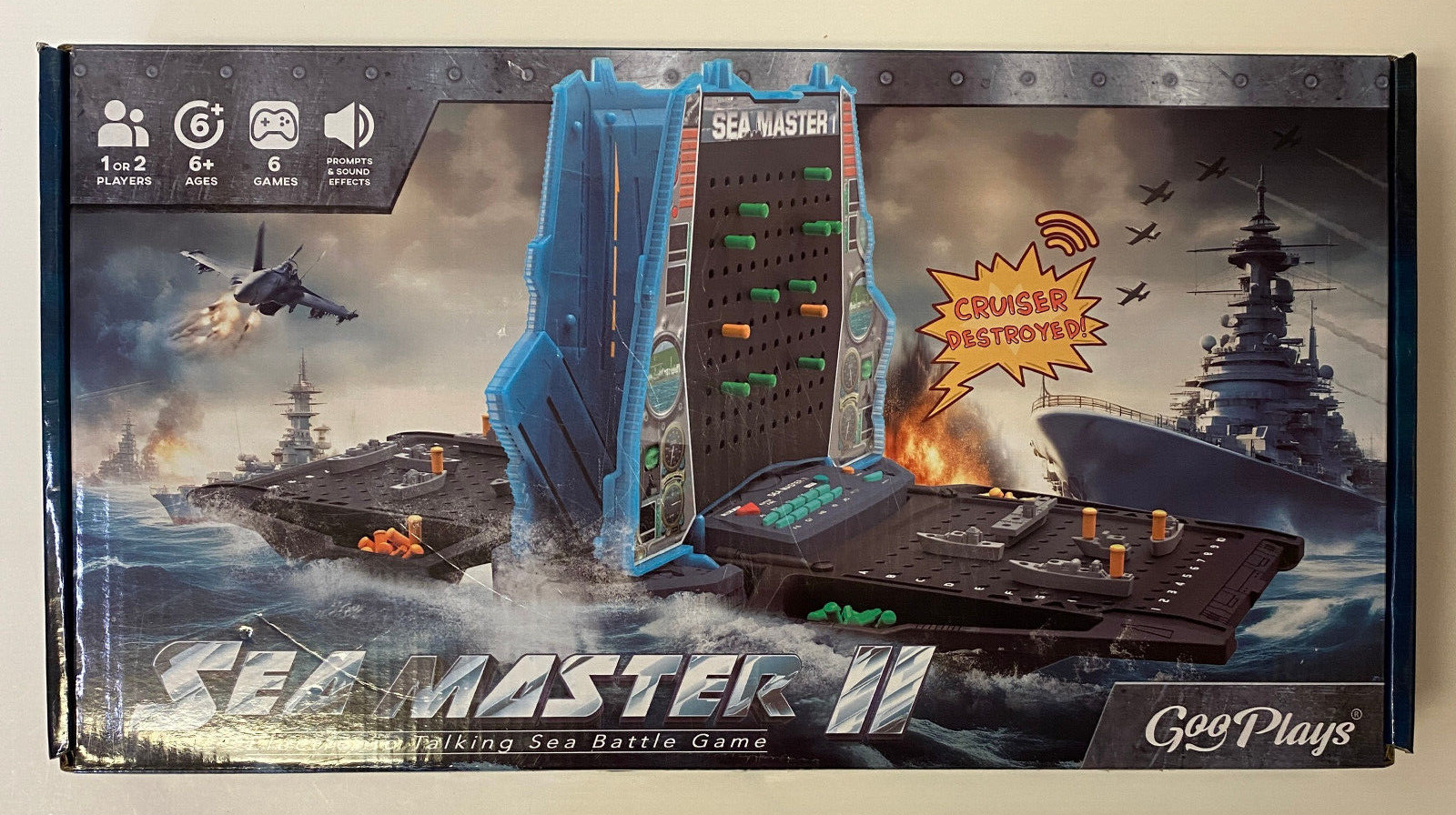 GooPlays Sea Master Electronic Talking Sea Battle Interactive Game Lights Sounds