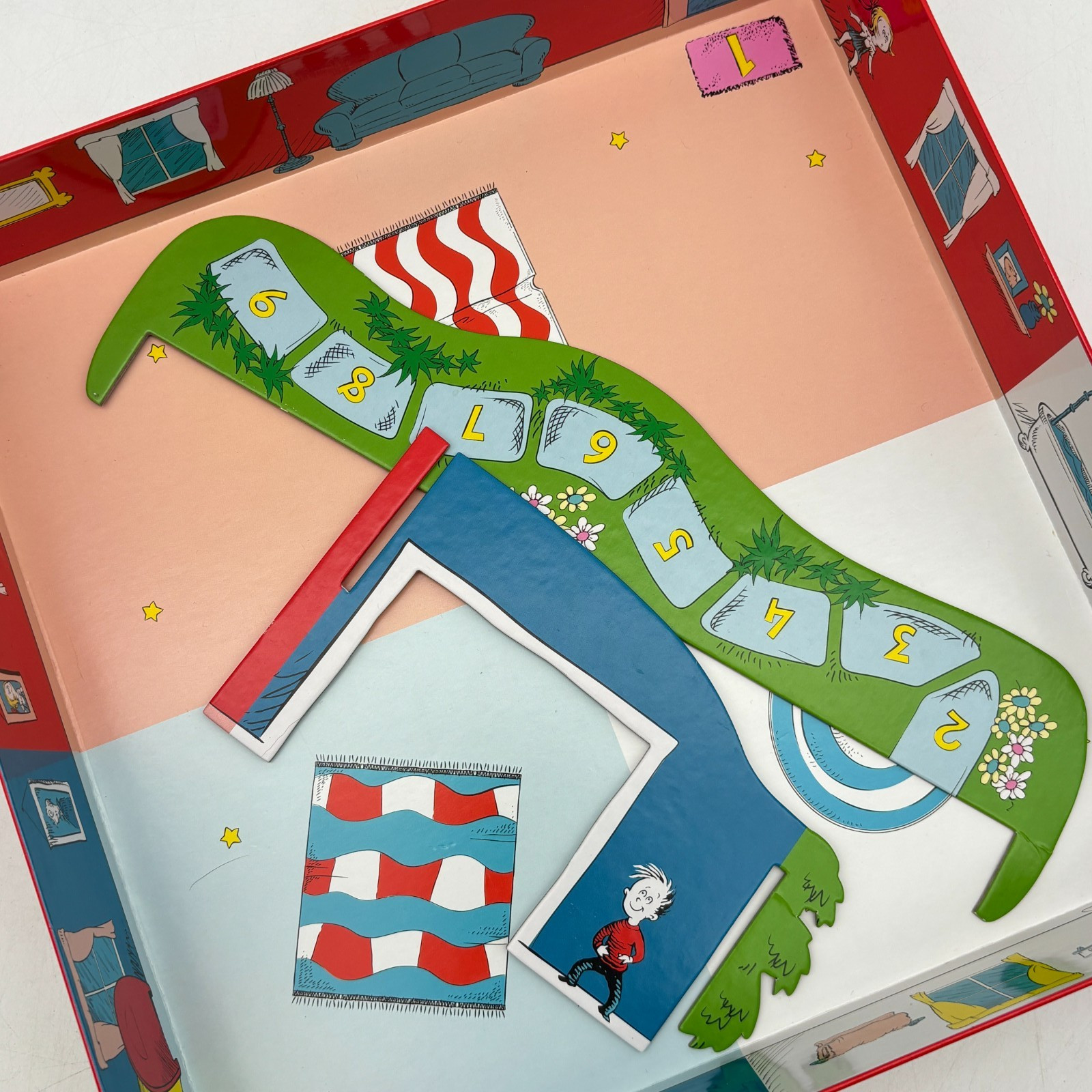 Dr. Seuss Whirly Fun Game COMPLETE Wonder Forge 2016 Kids Family Cat in the Hat
