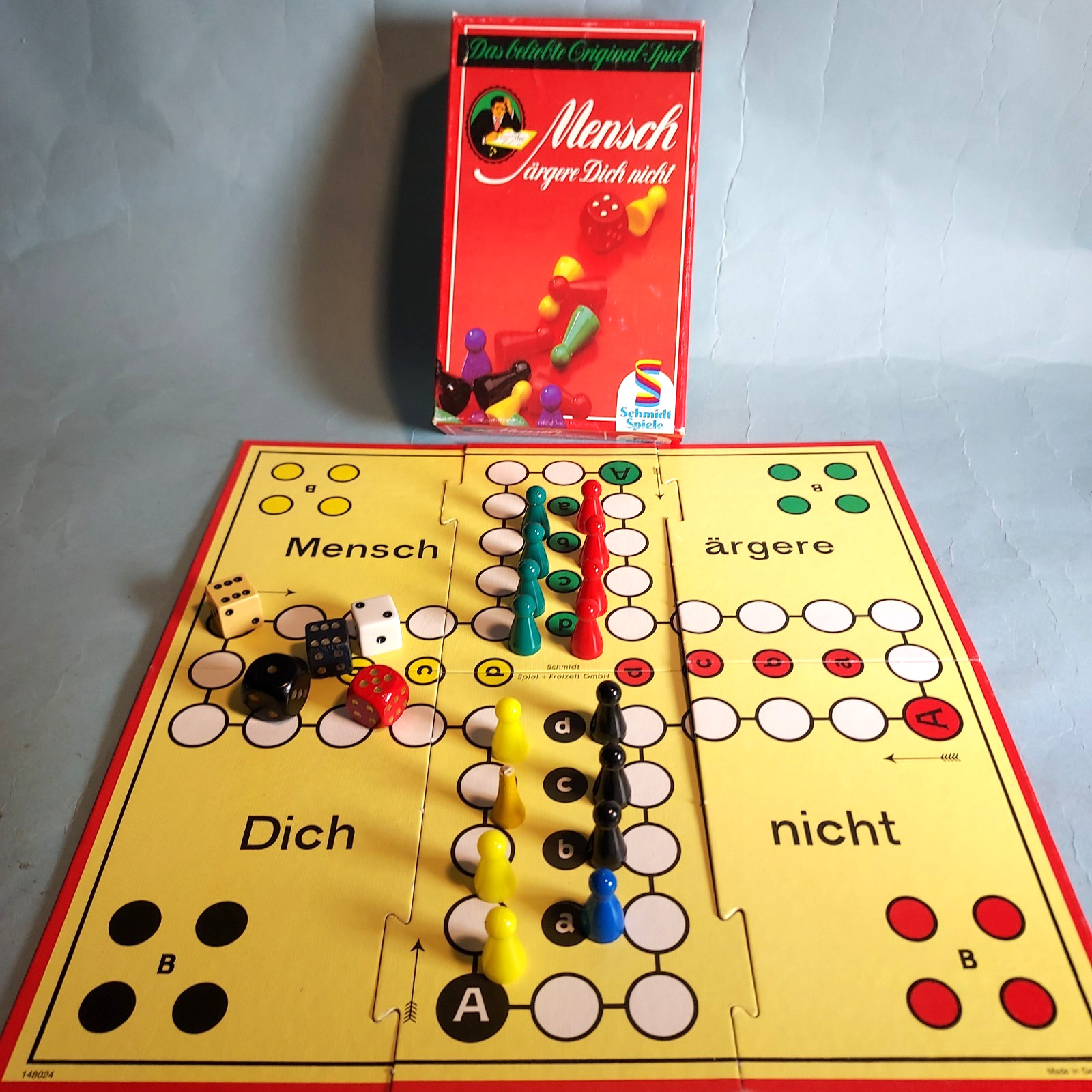 Vintage Mensch Game Complete Schmidt Spiele Excellent 1990’s