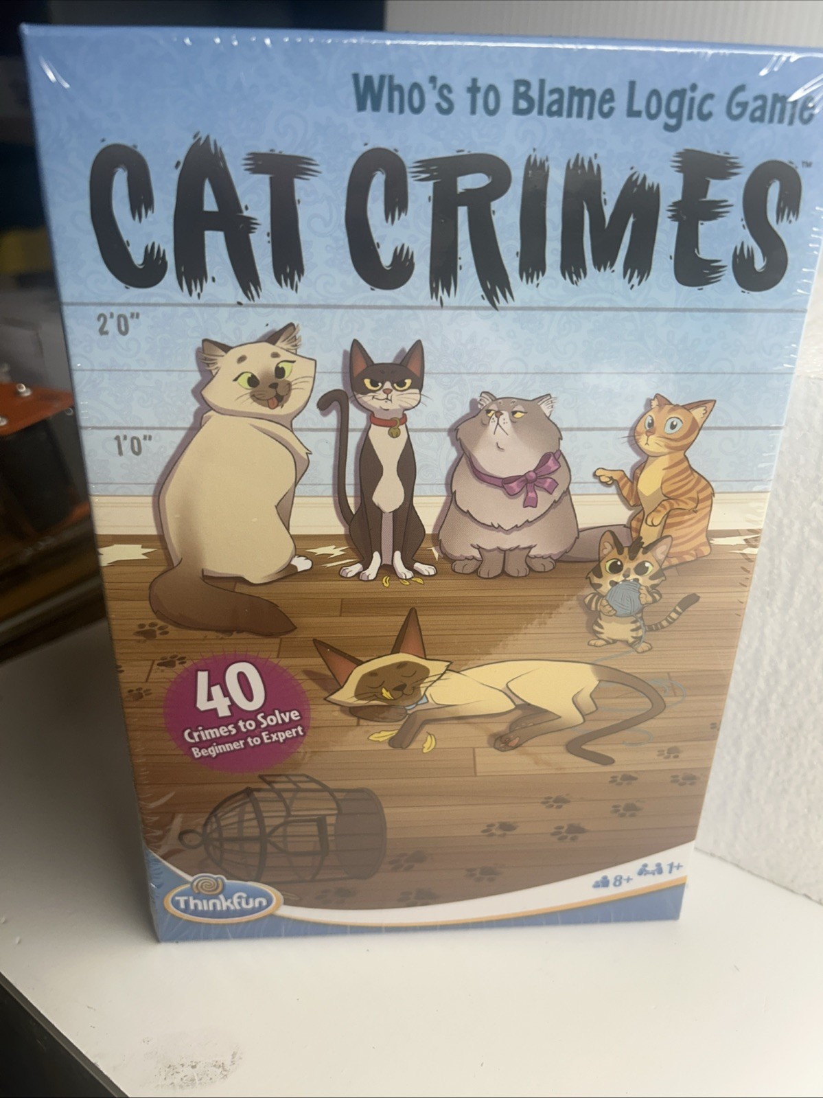 CAT CRIMES Who’s to Blame Logic Game Think Game 40 crimes to solve age 8+ (NEW)