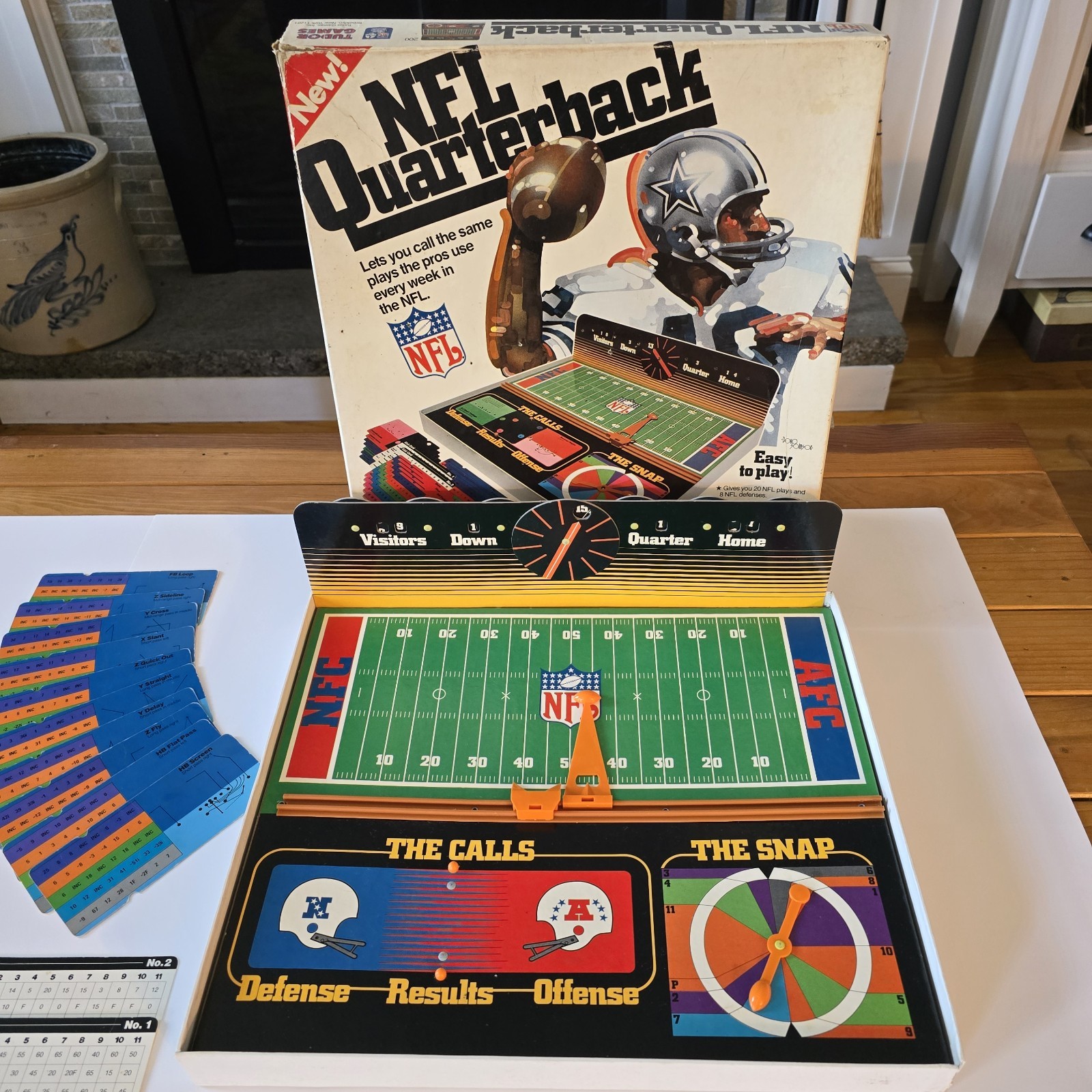 Vintage 1977 Tudor NFL Quarterback Board Game – 100% Playable, Cards Complete