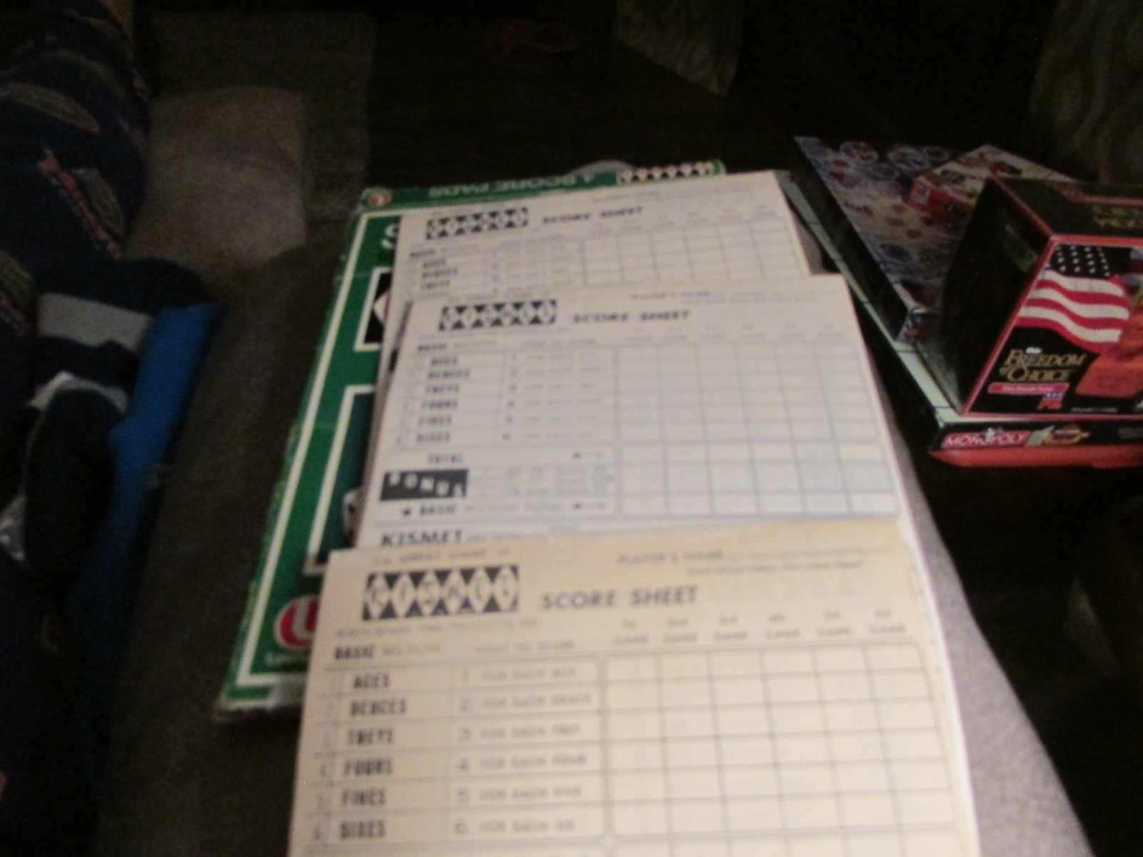 1965 Kismet Score Sheets Pads Lot Of 4 – 65 sheets