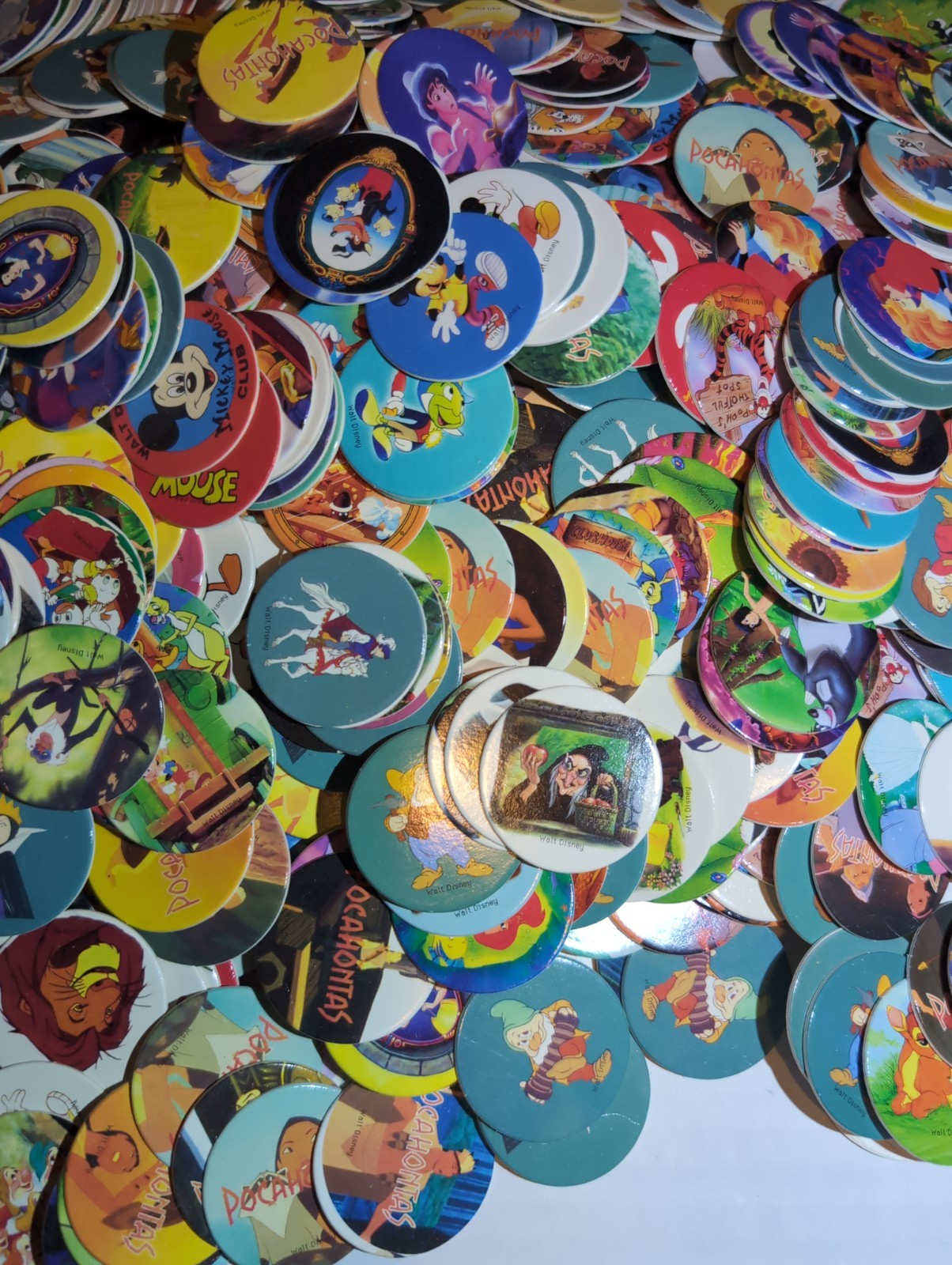 Pogs Pog Lot Walt Disney Mix Lot Of 1000