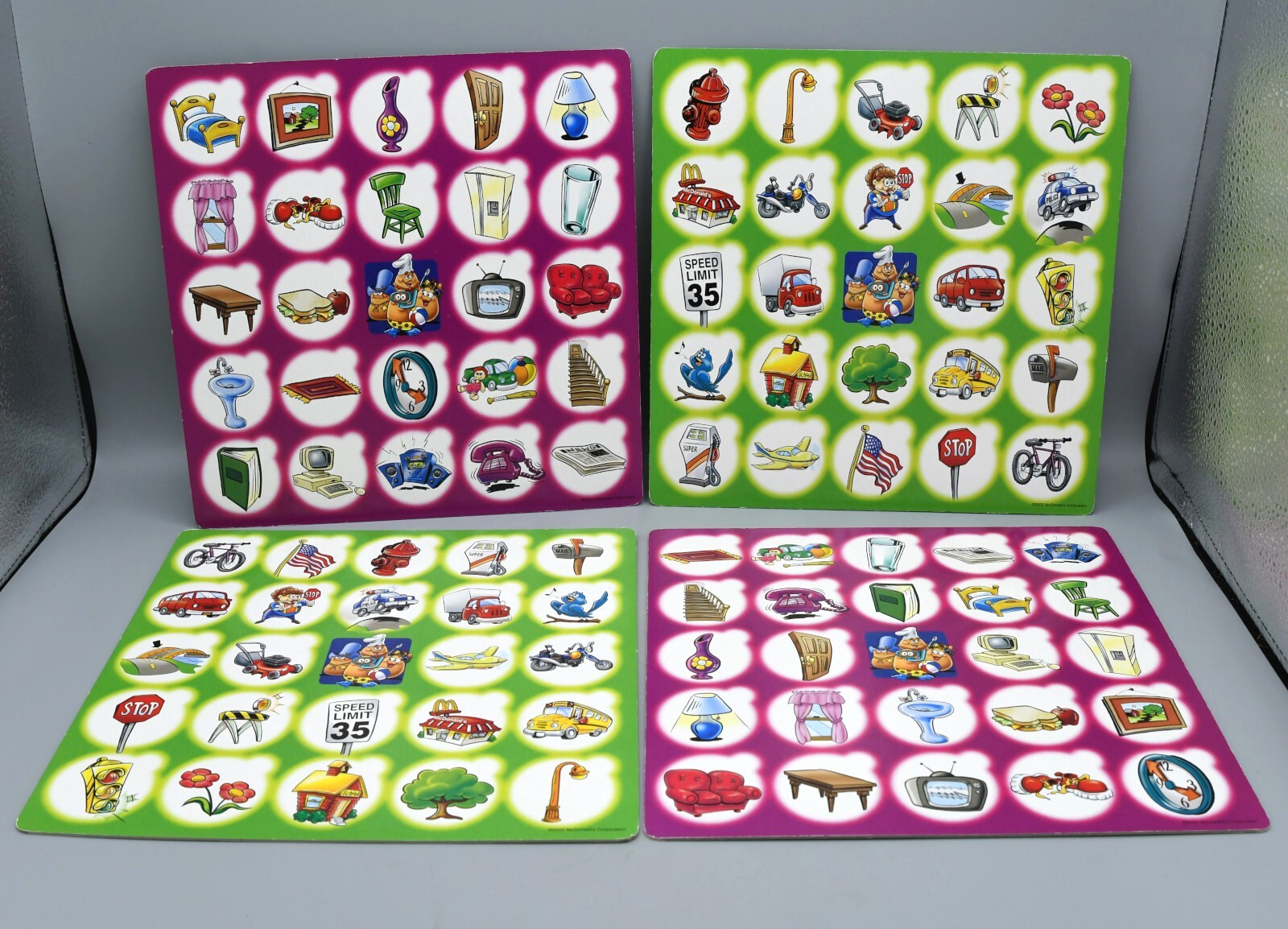 McDonalds McNugget Buddies Bingo Vintage 2002 Patch Products INCOMPLETE
