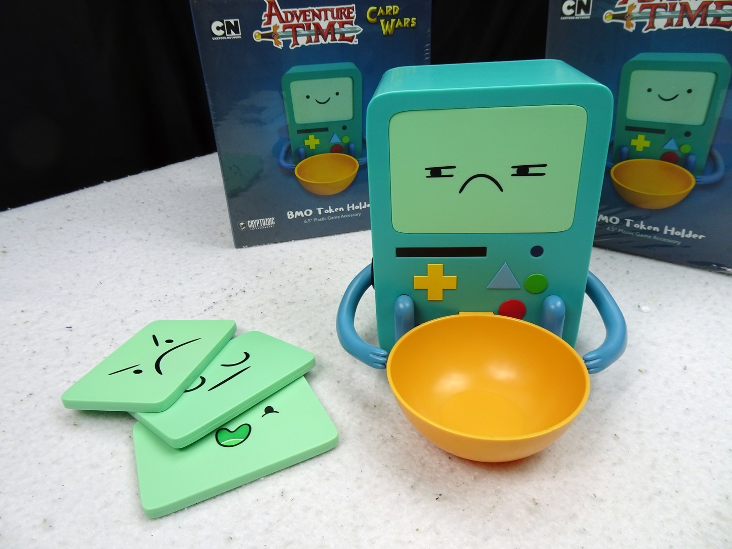 Adventure Time Card Wars: BMO Token Holder – Brand new and in hand w/ faceplates