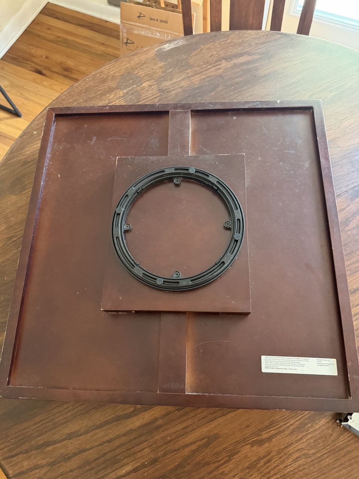 Scrabble Giant Deluxe Wooden Edition Turntable Board Game