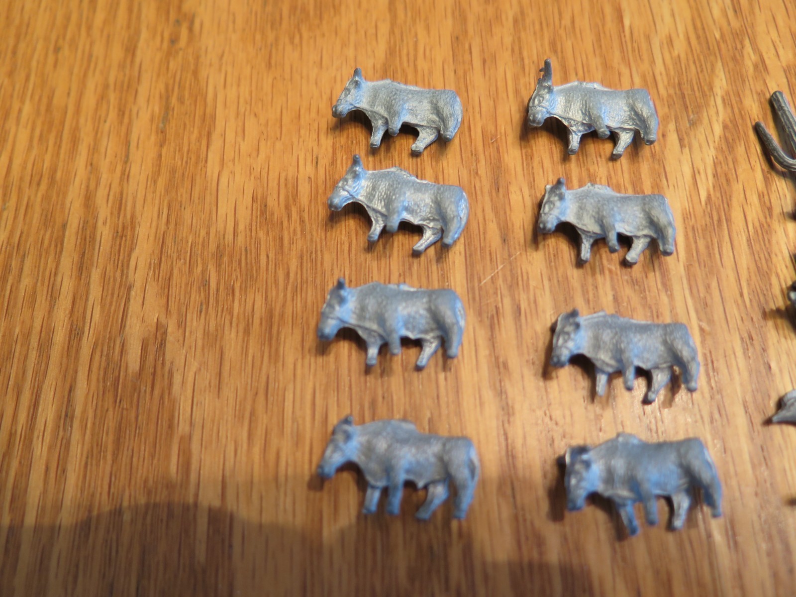 Vintage Board Game Tokens Game Pieces? Miniature Pewter Figurines? Lot of 24 Pcs
