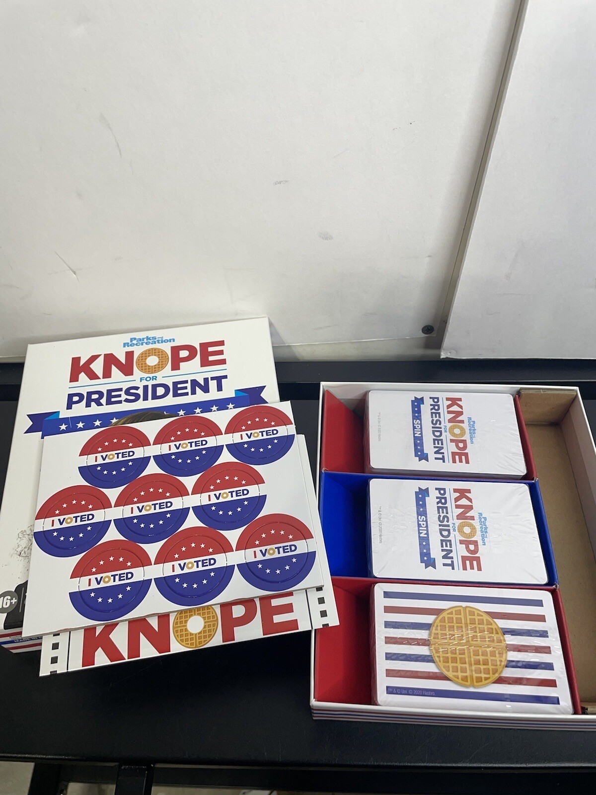 NEW Hasbro Parks & Recreation Party Card Game KNOPE For President 2020