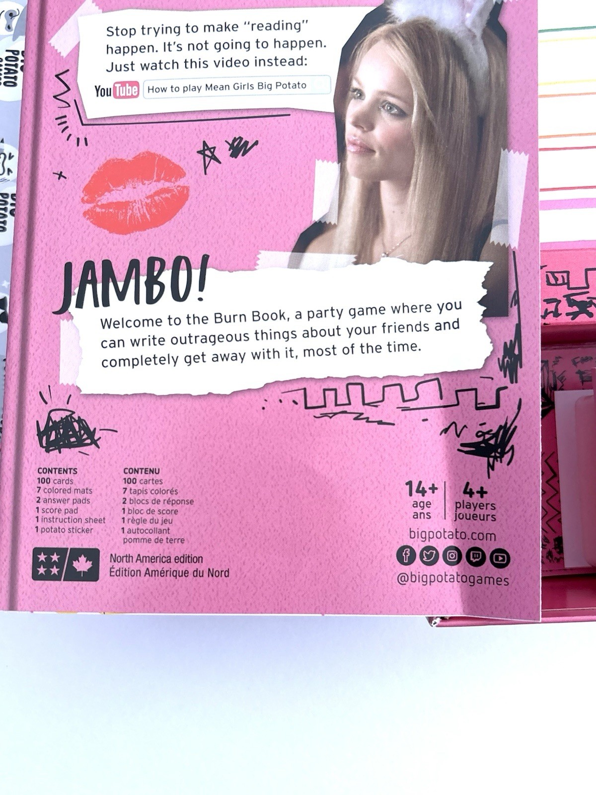 Mean Girls The Party Game Burn Book Edition Big Potato Games Complete