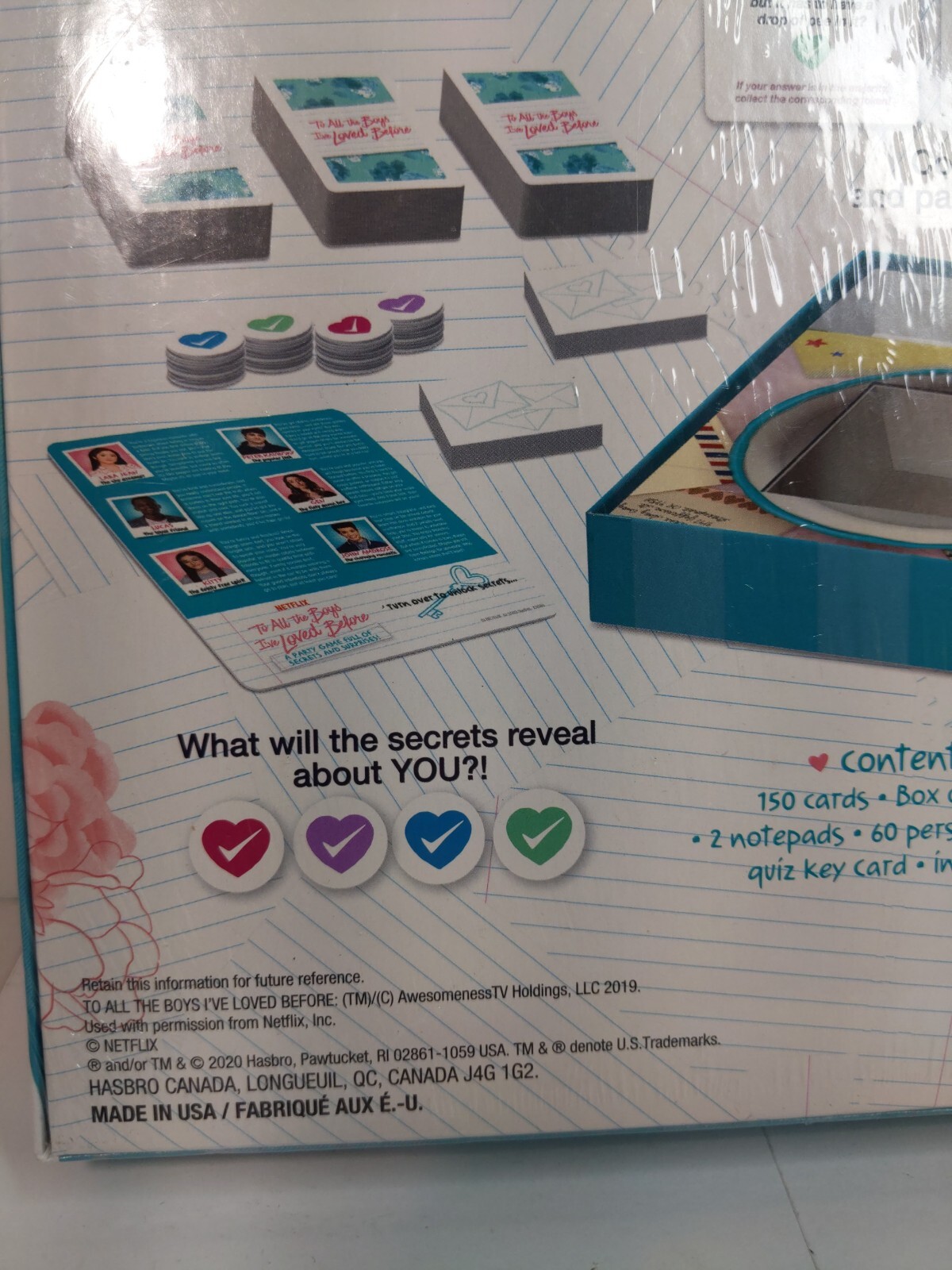Hasbro Party Game: To All The Boys I’ve Loved Before – for Ages 14 and Up New I9