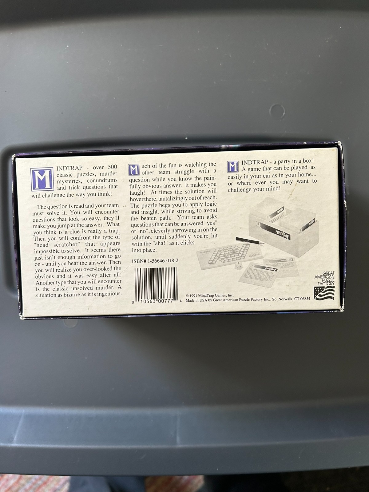 MindTrap (’96) and MindTrap II-Challenge Continues (’97) Lateral Thinking Puzzle