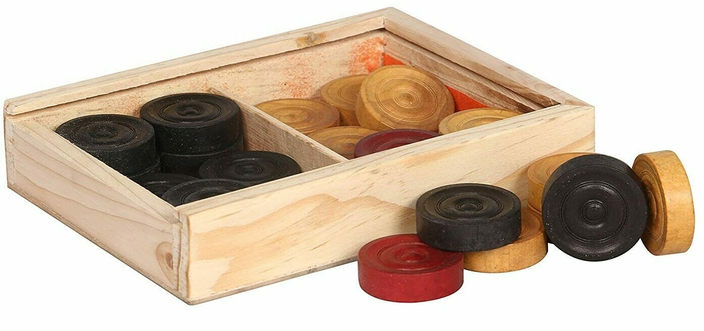 RSINC Carrom Board Multicolor Striker & Design May Vary as Per QTY -1