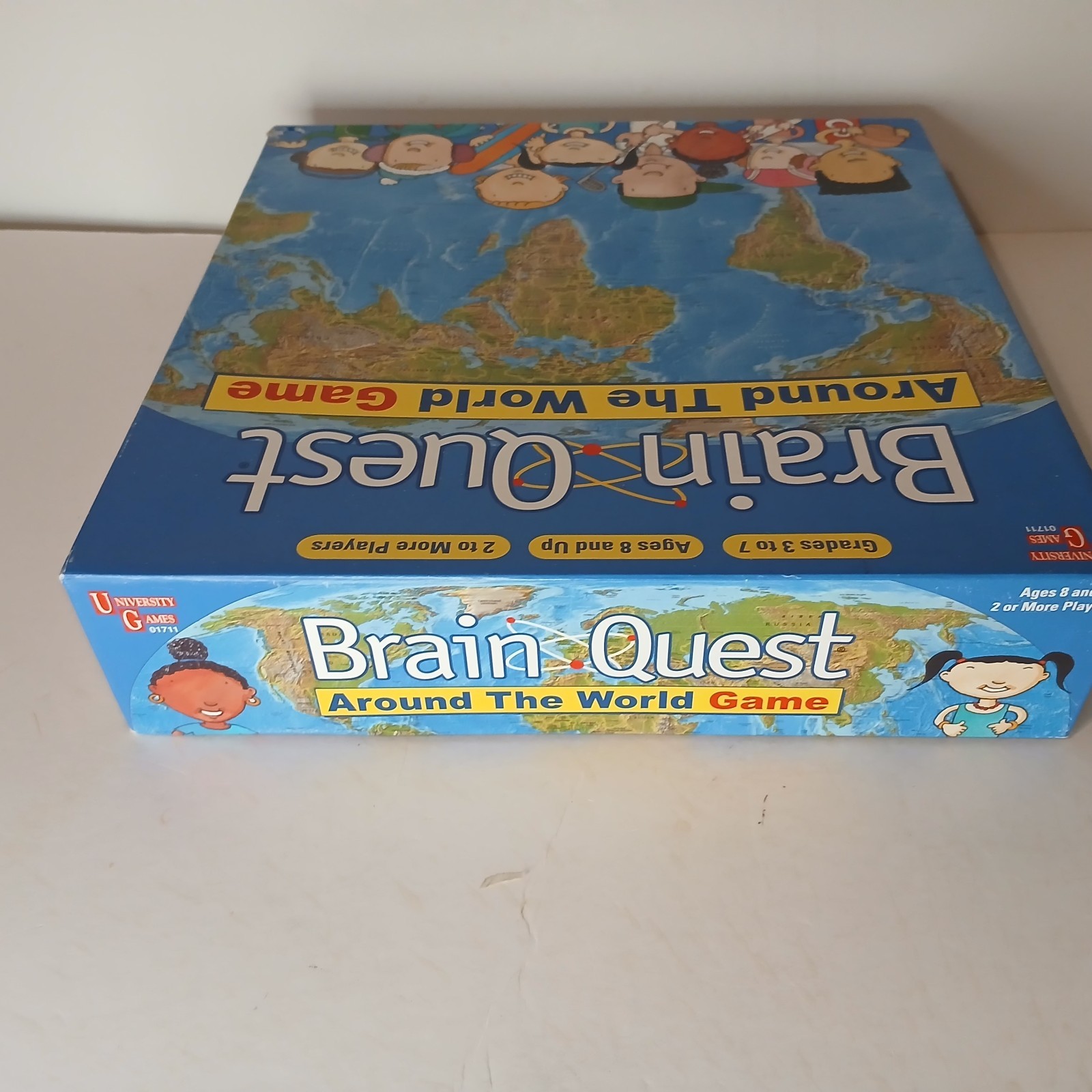 Brain Quest Around the World Geography Board Game Complete Homeschool Ages 8+
