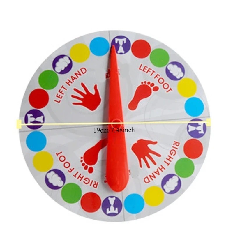 Twister Body Game Mat Indoor Outdoor Party Board Game Family Fun Toy Set