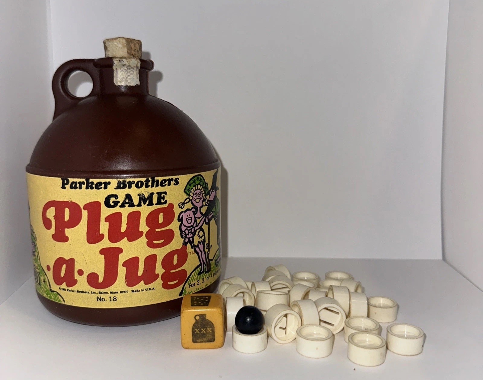 Vintage Rare 1969 Plug-A-Jug Game by Parker Brothers Hillbilly Made in USA READ