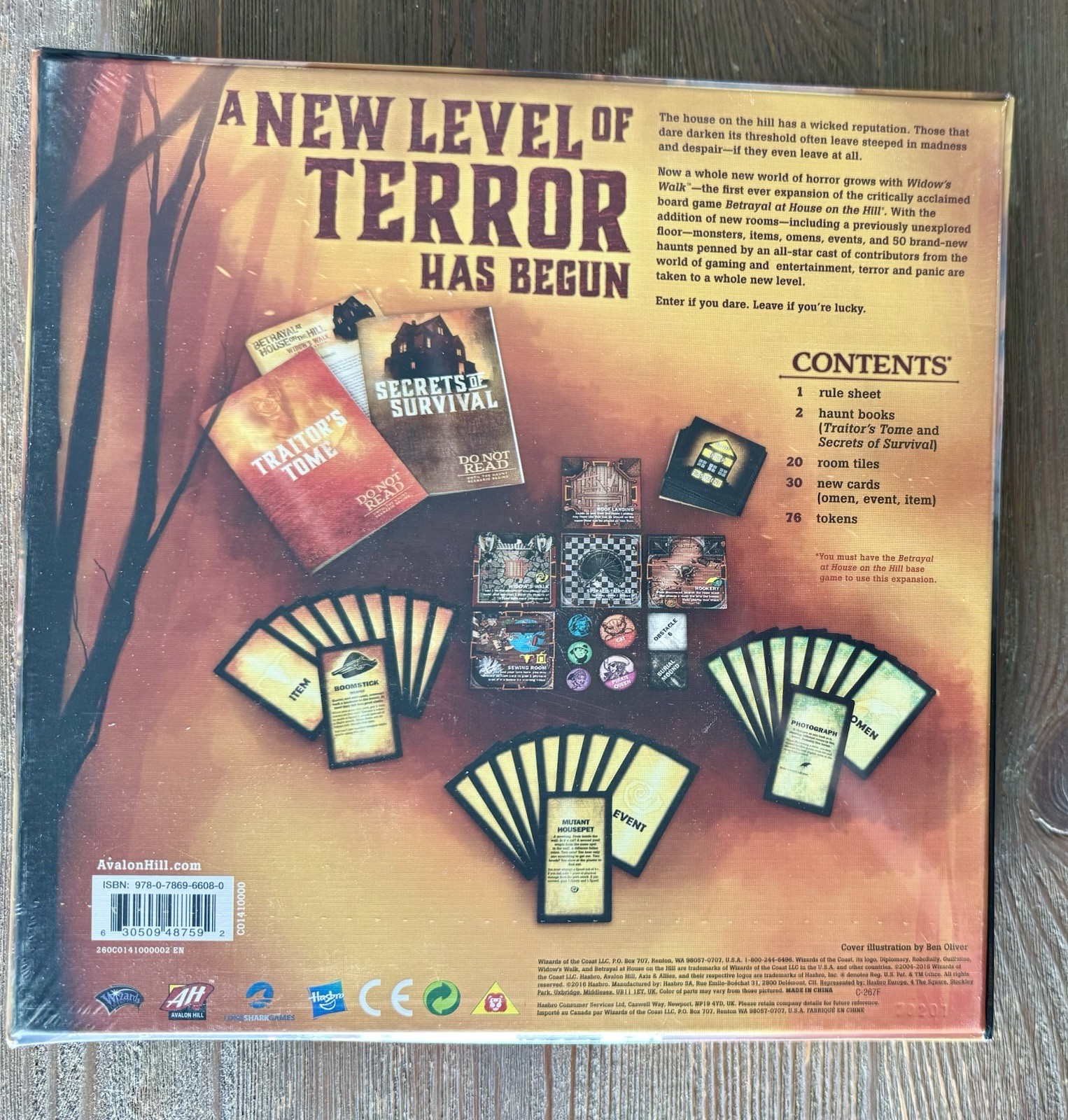 Betrayal at House on the Hill 3rd Ed w/Blood on the Moon & Widow’s Walk Exp Lot