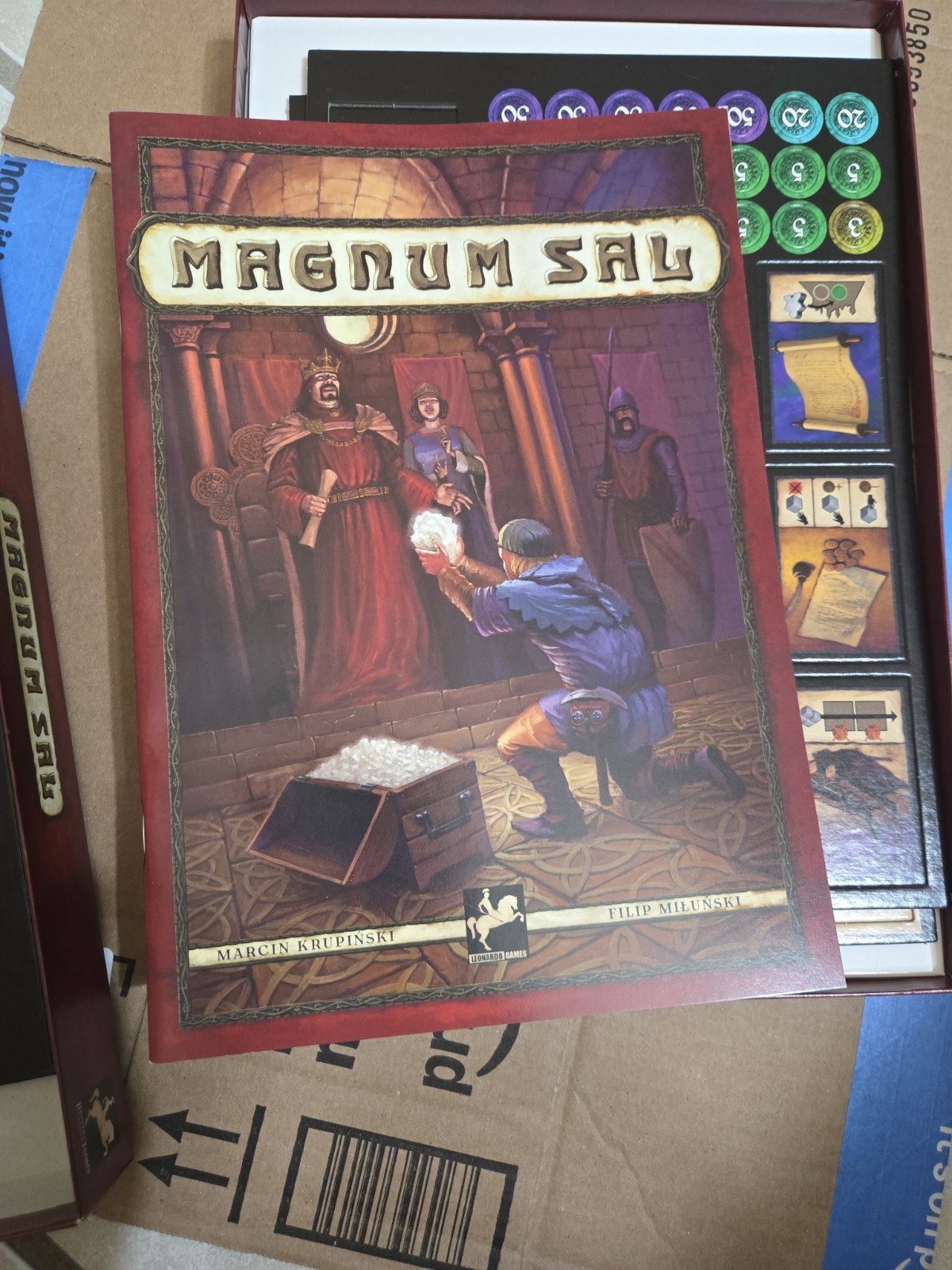 Leonardo Boardgame Magnum Sal PLUS EXPANSION MINT HTF