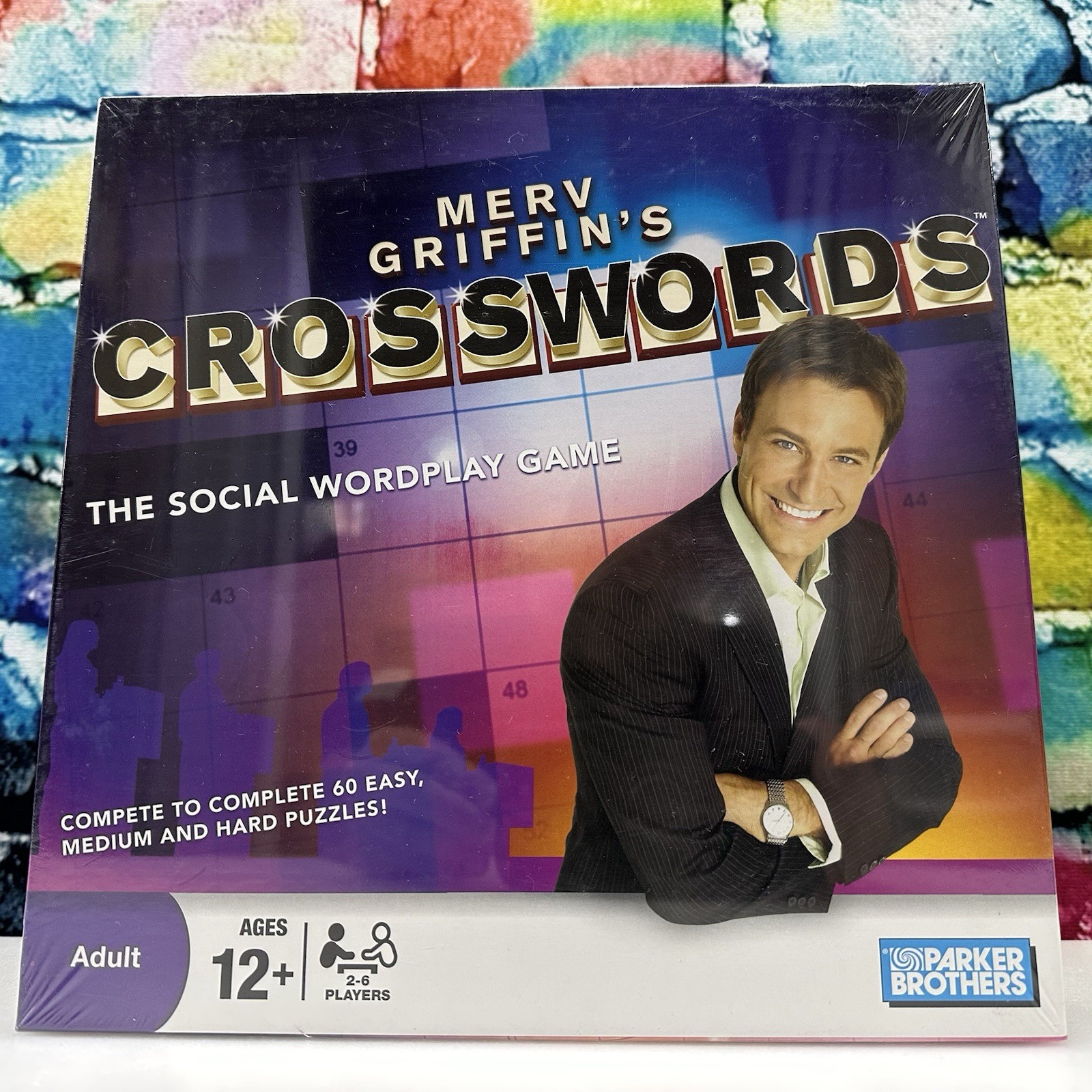 Merv Griffin’s CROSSWORDS Social Wordplay Board Game Adult Ages 12+ Sealed NEW!