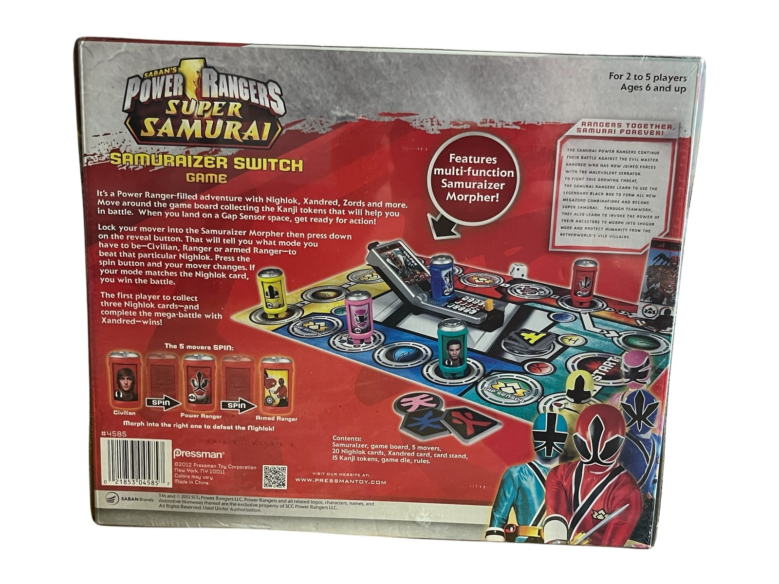 Power Rangers Super Samurai Samuraizer Switch Board Game Pressman NEW SEALED