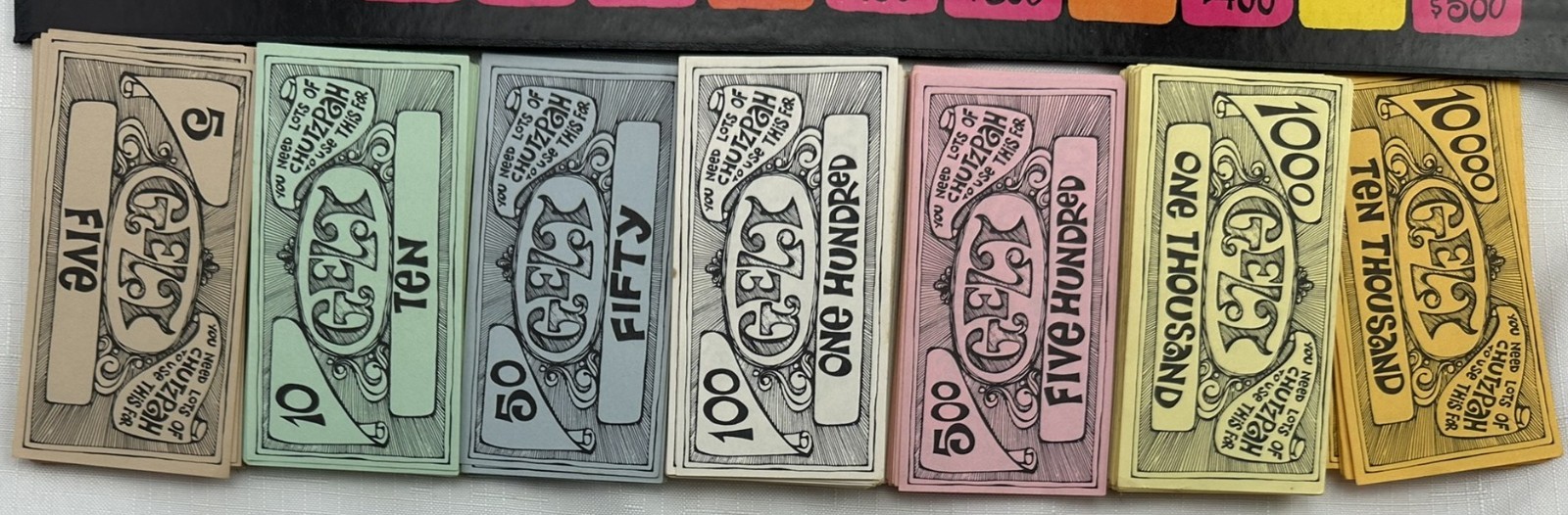1967 Chutzpah Game by Cadaco Yiddish Monopoly Game Complete Good Cond FREE SHIP