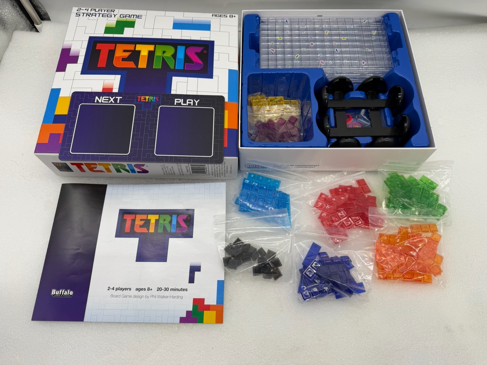 Tetris Head-To-Head Multiplayer Strategy Game 2-4 Players-Classic Game Complete!