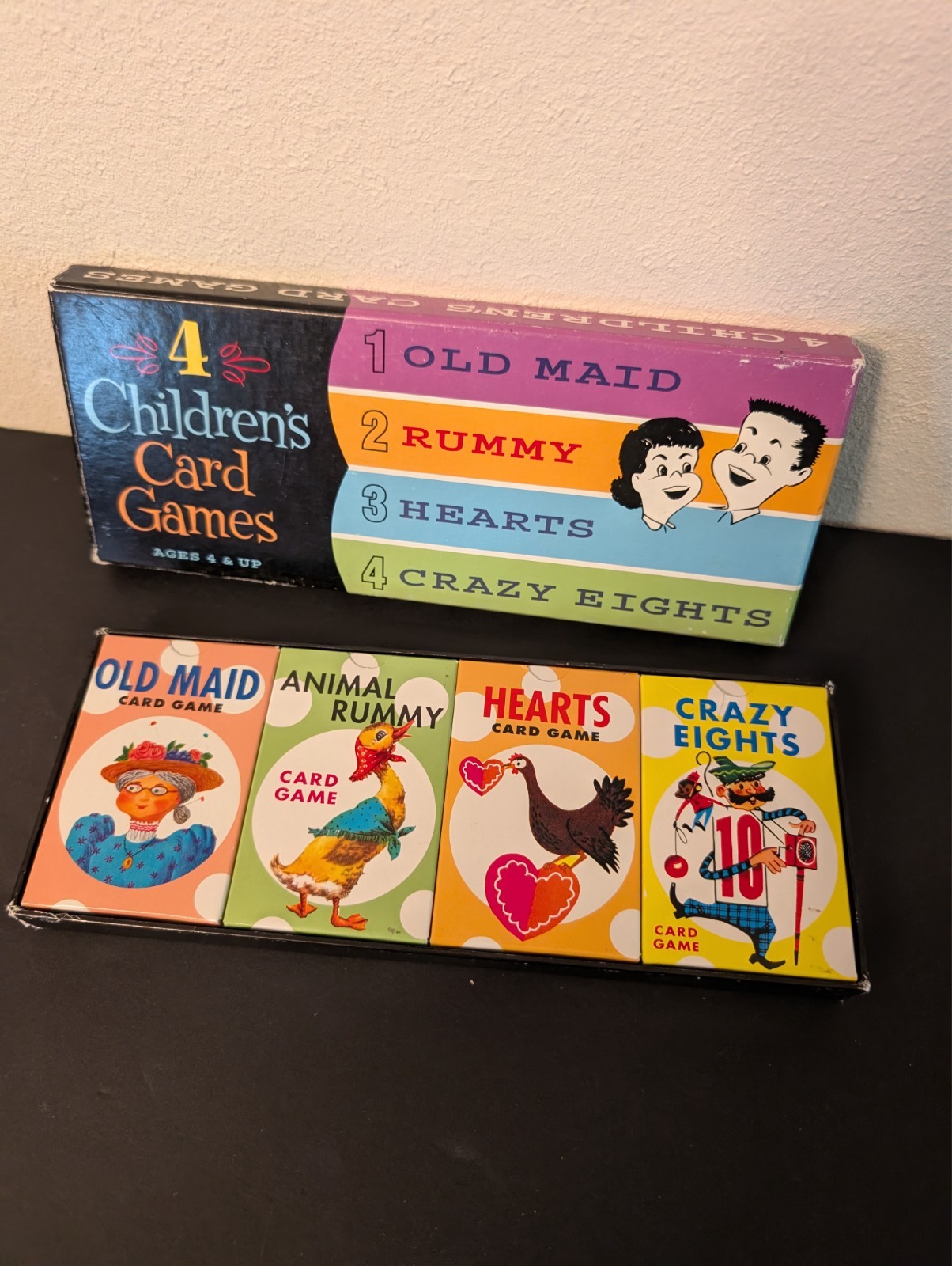 4 CHILDREN’S CARD GAMES. 2002 BINARY ARTS. EASY FUN FOR TRIPS. AGES 4 AND UP