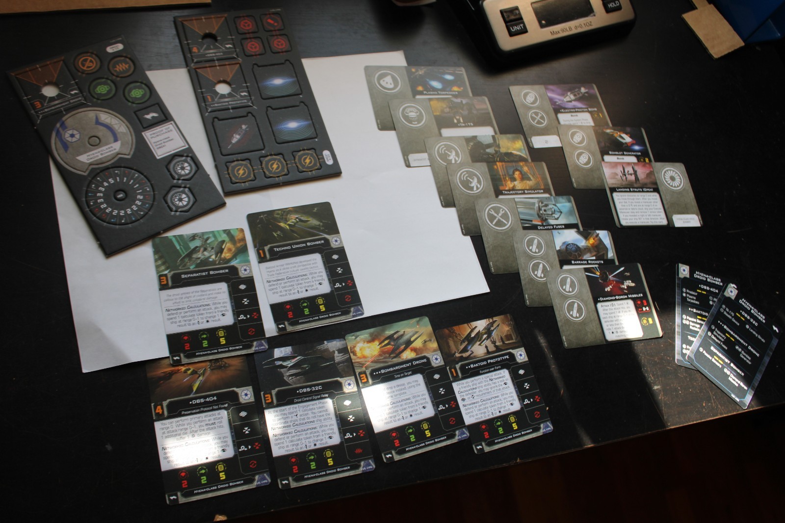 CARDS &TOKENS ONLY – Star Wars X-Wing Hyena-Class Droid Bomber Expansion Pack