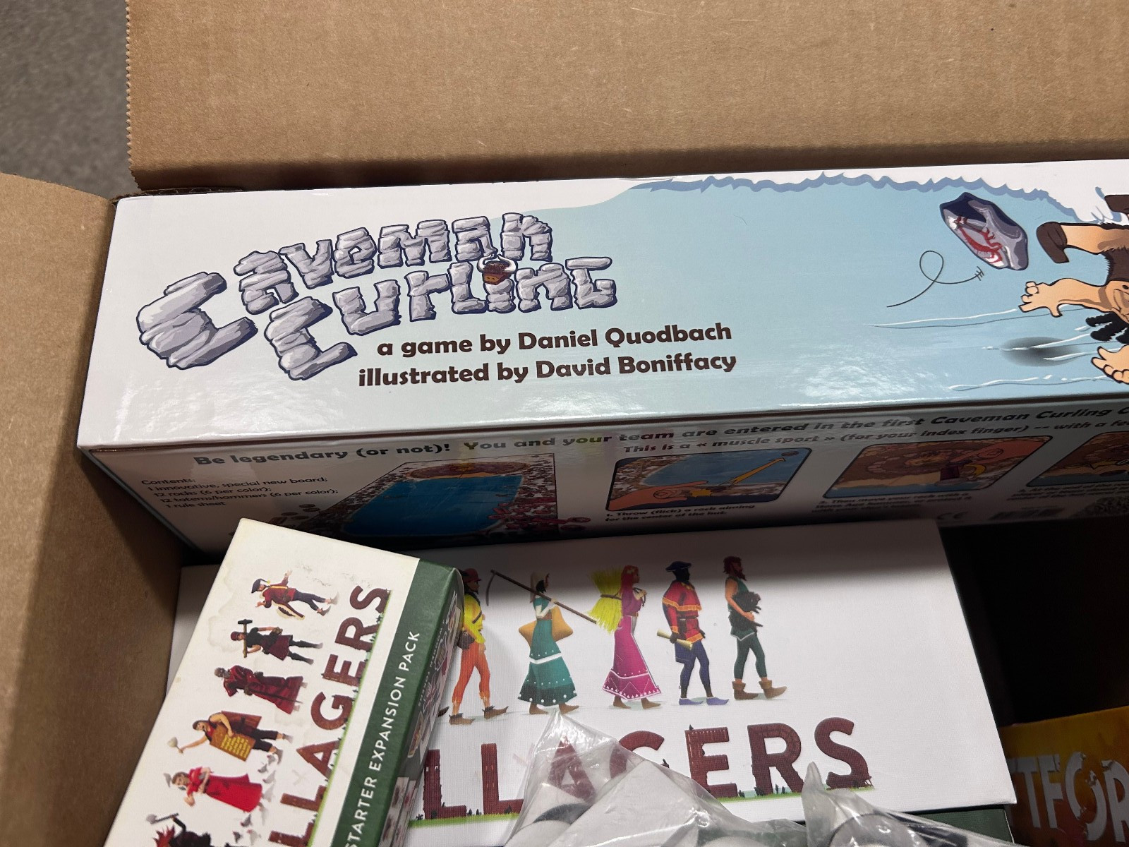 Lot of 6 – Board Game Family Villagers Caveman Curling Pictures X-Mas Rift Force