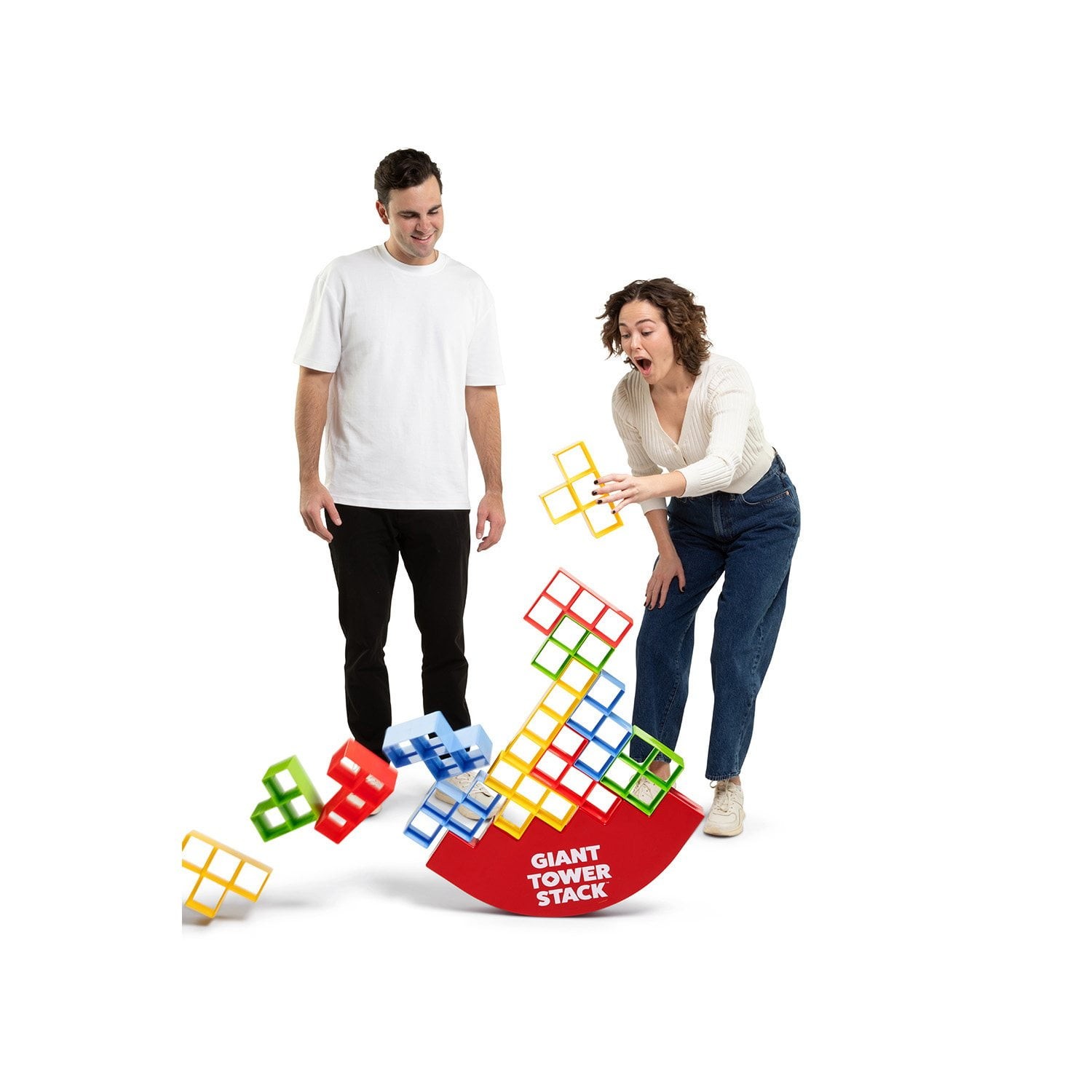 🏰 Giant Tower Stack – Fun for All Ages 🎉FREE SHIPPING!!!!!