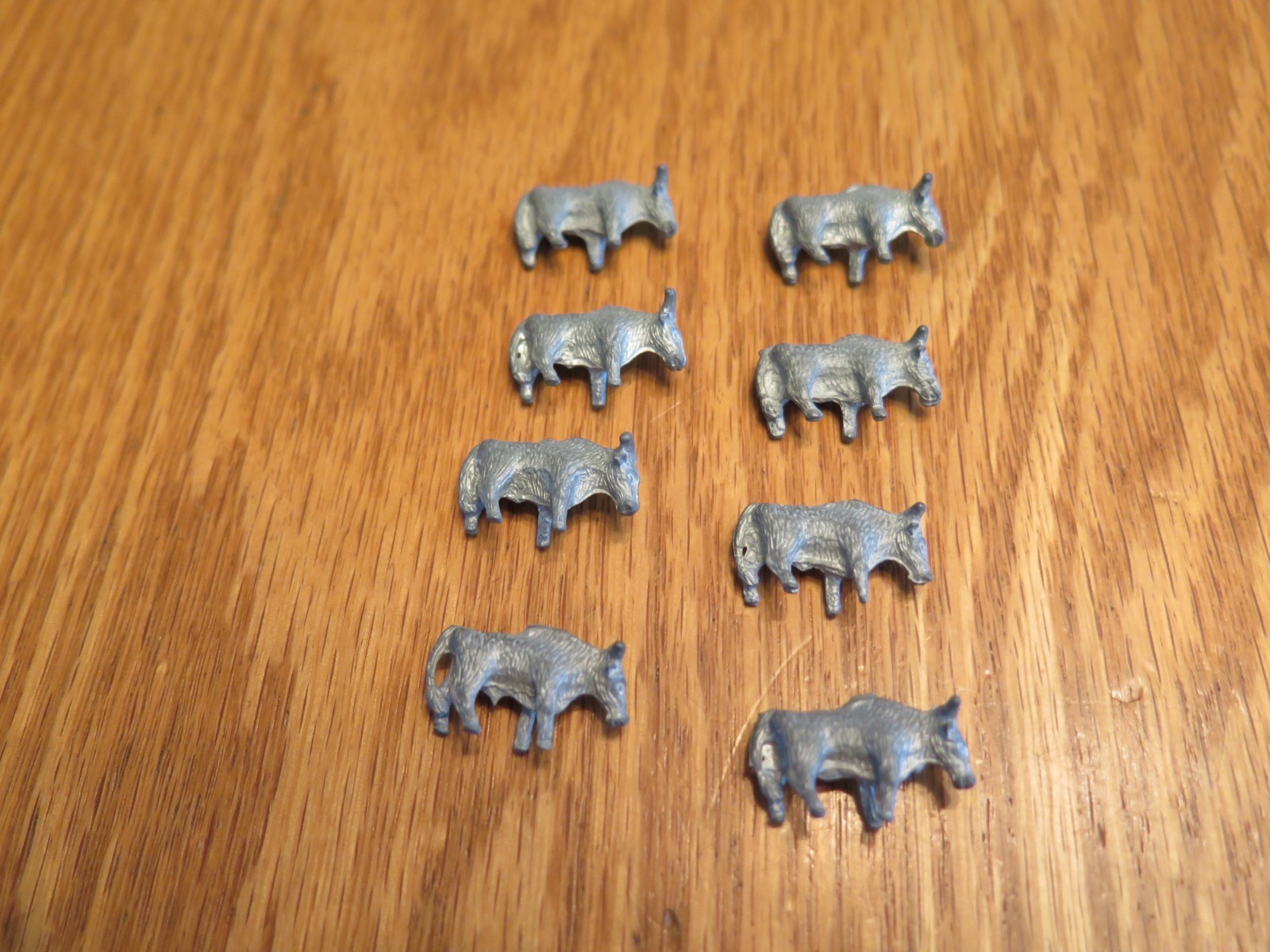 Vintage Board Game Tokens Game Pieces? Miniature Pewter Figurines? Lot of 24 Pcs