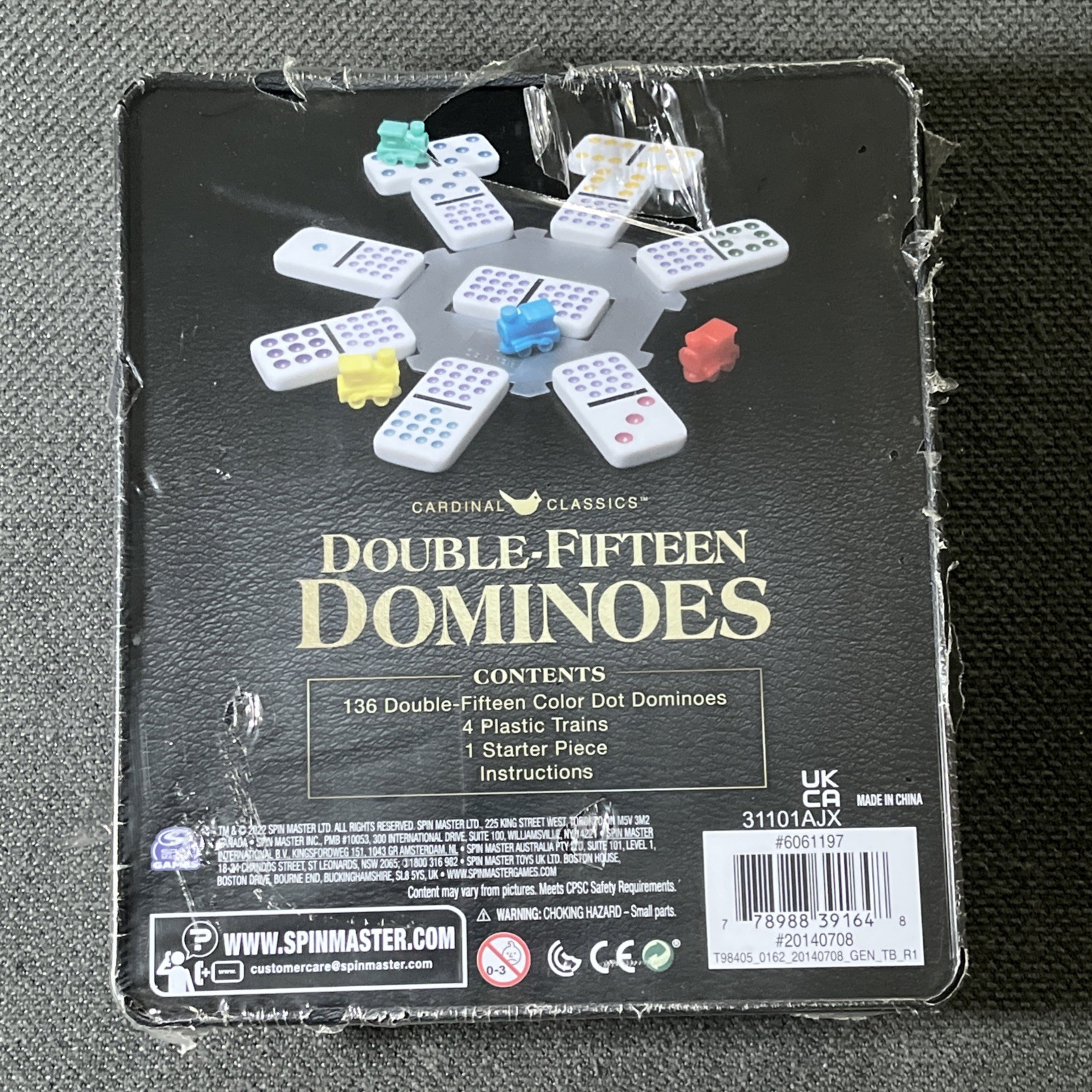 New Cardinal Classics Double Fifteen Dominoes 136 Tile Game Set – Brand New!