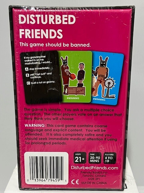 LOT 2 mature Party Games sealed NEW NIB Drawing w/o Dignity & Disturbed Friends