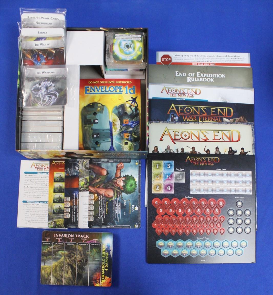 Indie Boards & Cards Aeons End 2nd Edition Expansion Accessory Kickstarter Lot
