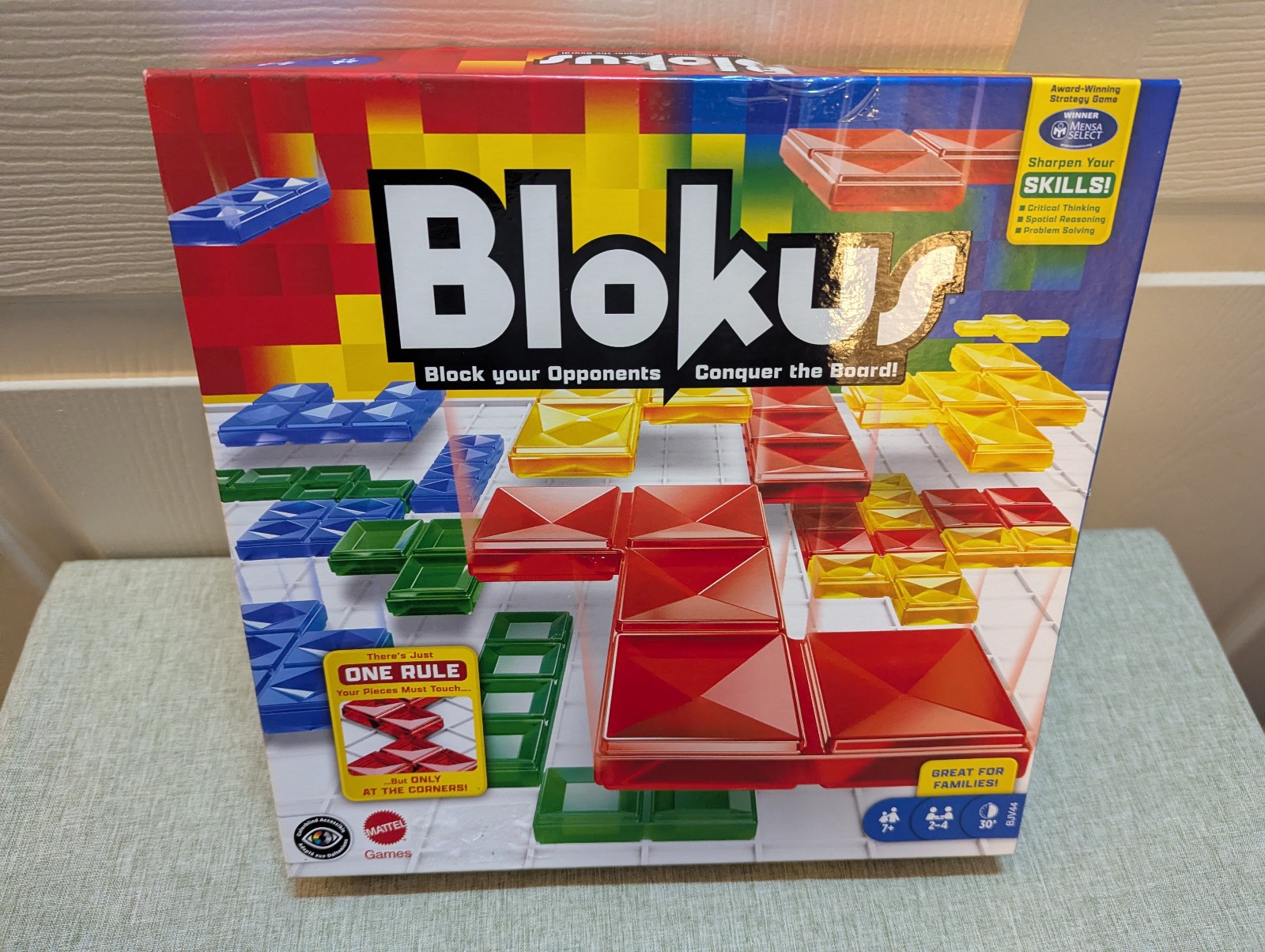 Mattel 2023 BLOKUS Tile Strategy Board Game Fully Complete Very Good Condition