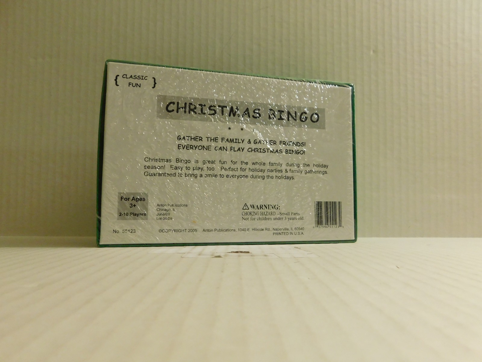 New And Sealed Anton The Original and Classic Christmas Bingo Game