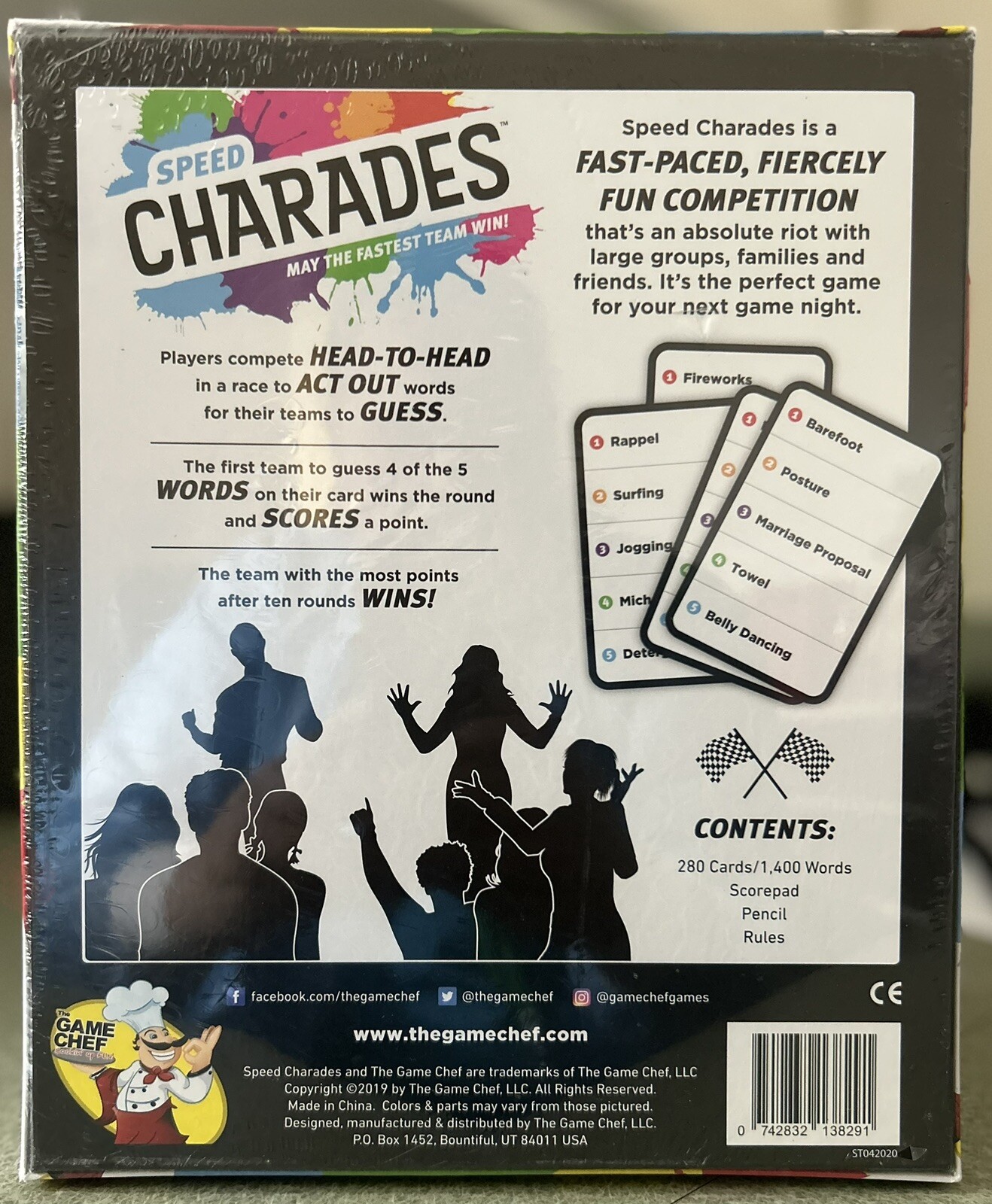 Speed Charades Fast Paced Family Party Game Board Age 13+ BRAND NEW SEALED