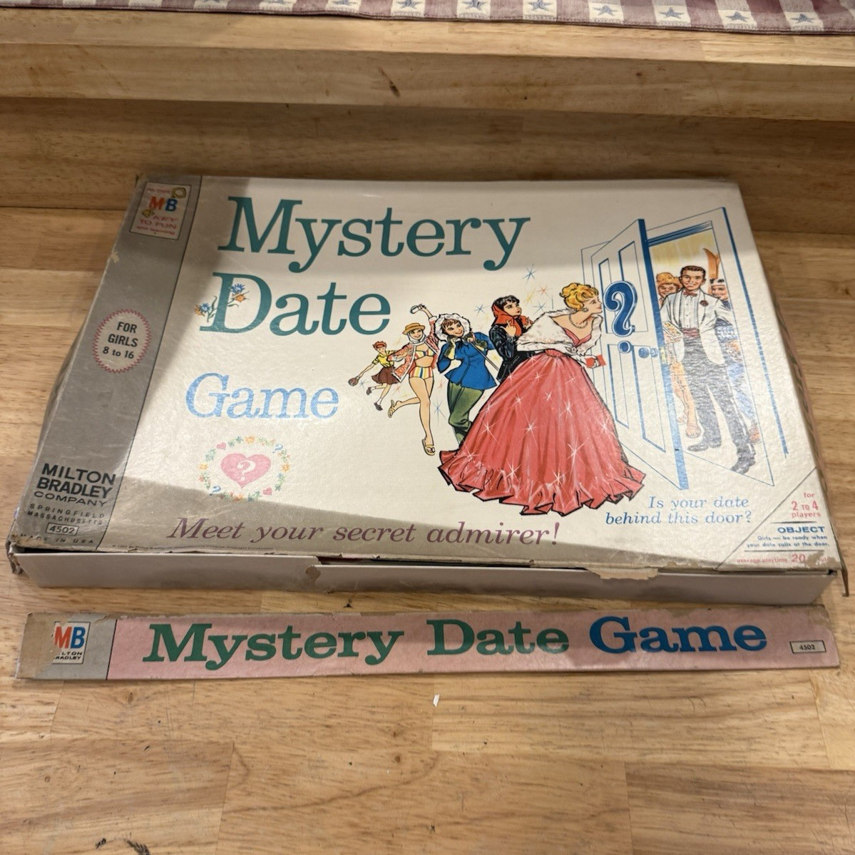 Milton Bradley Mystery Date Game Vintage Romance Board Game MPN 4502