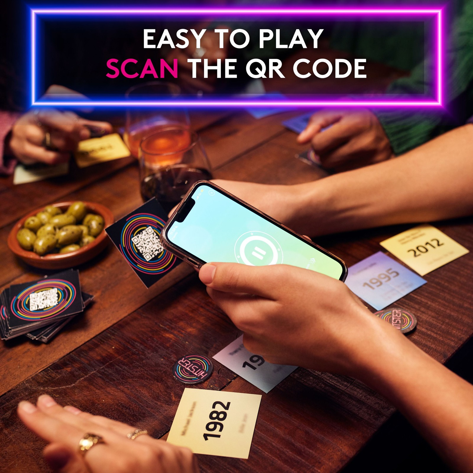 Hitster – the Music Party Card Game, Fun Music Card Game, 2-10 Players
