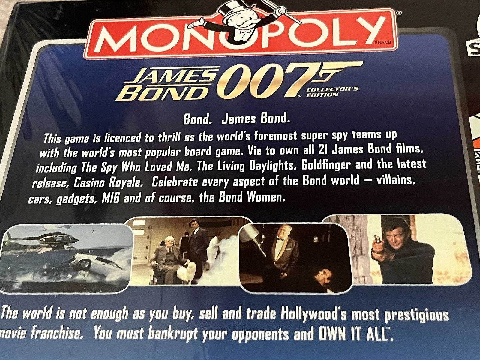 Monopoly 007 Collector’s Edition 2006 New Sealed Hasbro James Bond NIB