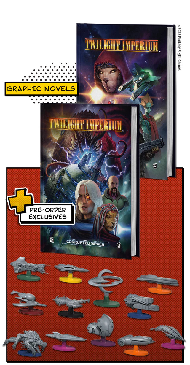 CMON Comics Vol. 2: Twilight Imperium + Exclusive Promos Extras – New & Sealed