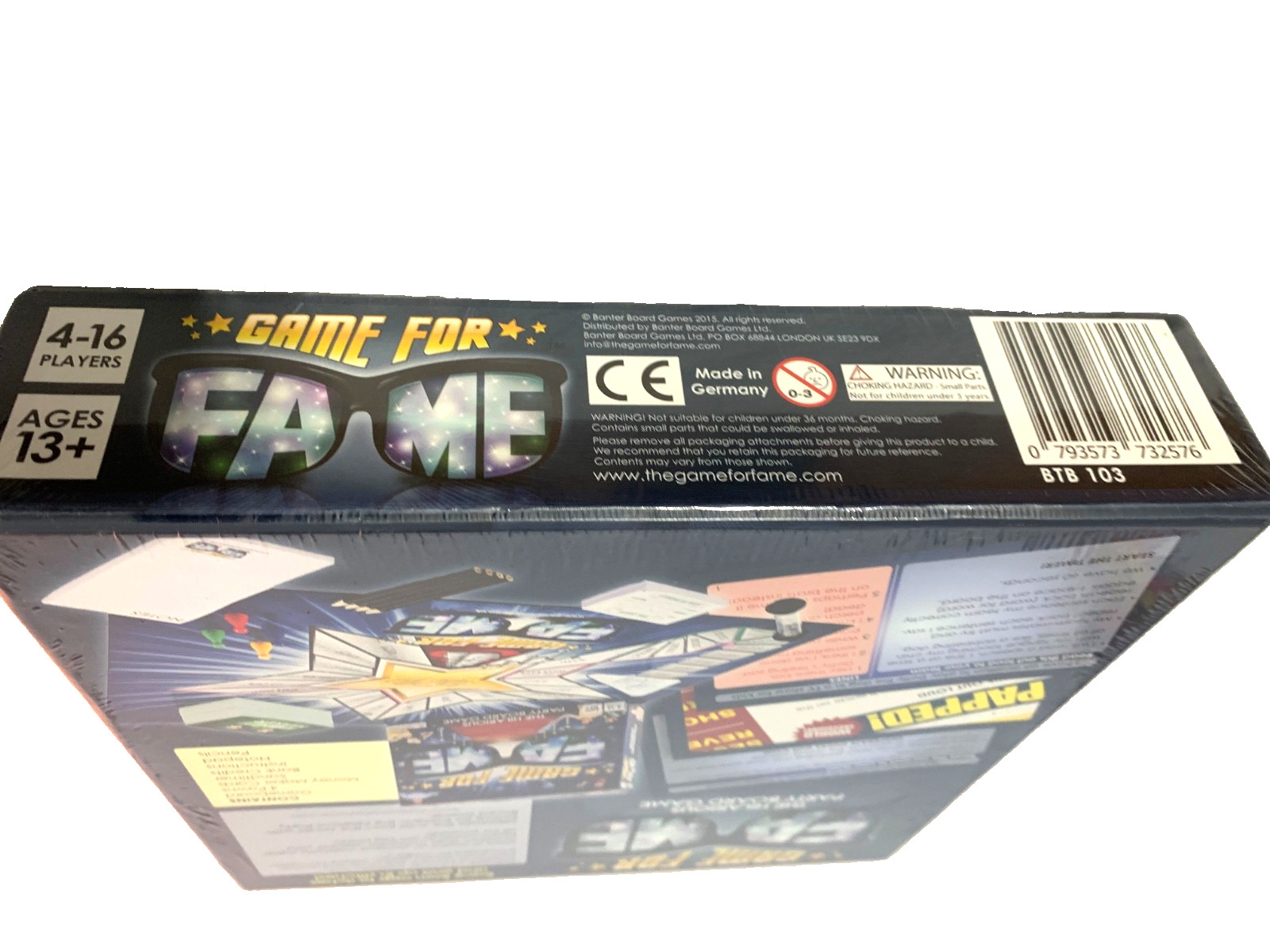 Game For Fame Party Board Game Hilarious Family Fun Ages 10+ 4–16 Players New