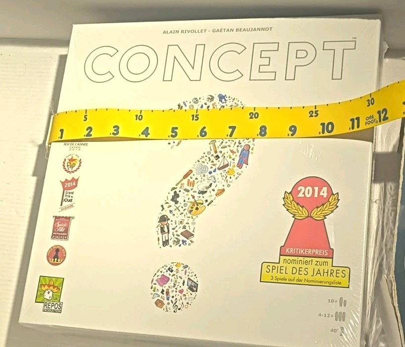 Concept Award-Winning Board Game Ages 10+, Family, Players 4-12+ NEW AND SEALED