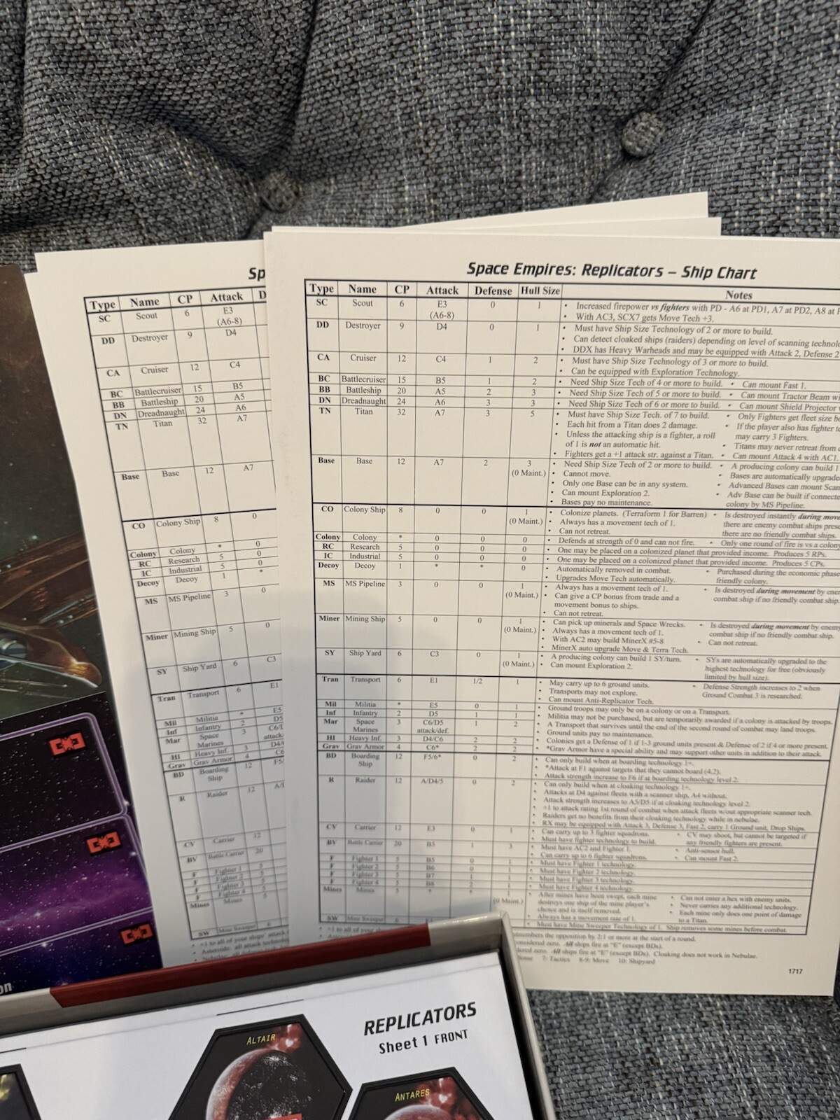 Space Empires: Replicators (open, unpunched) GMT Games GMT1717